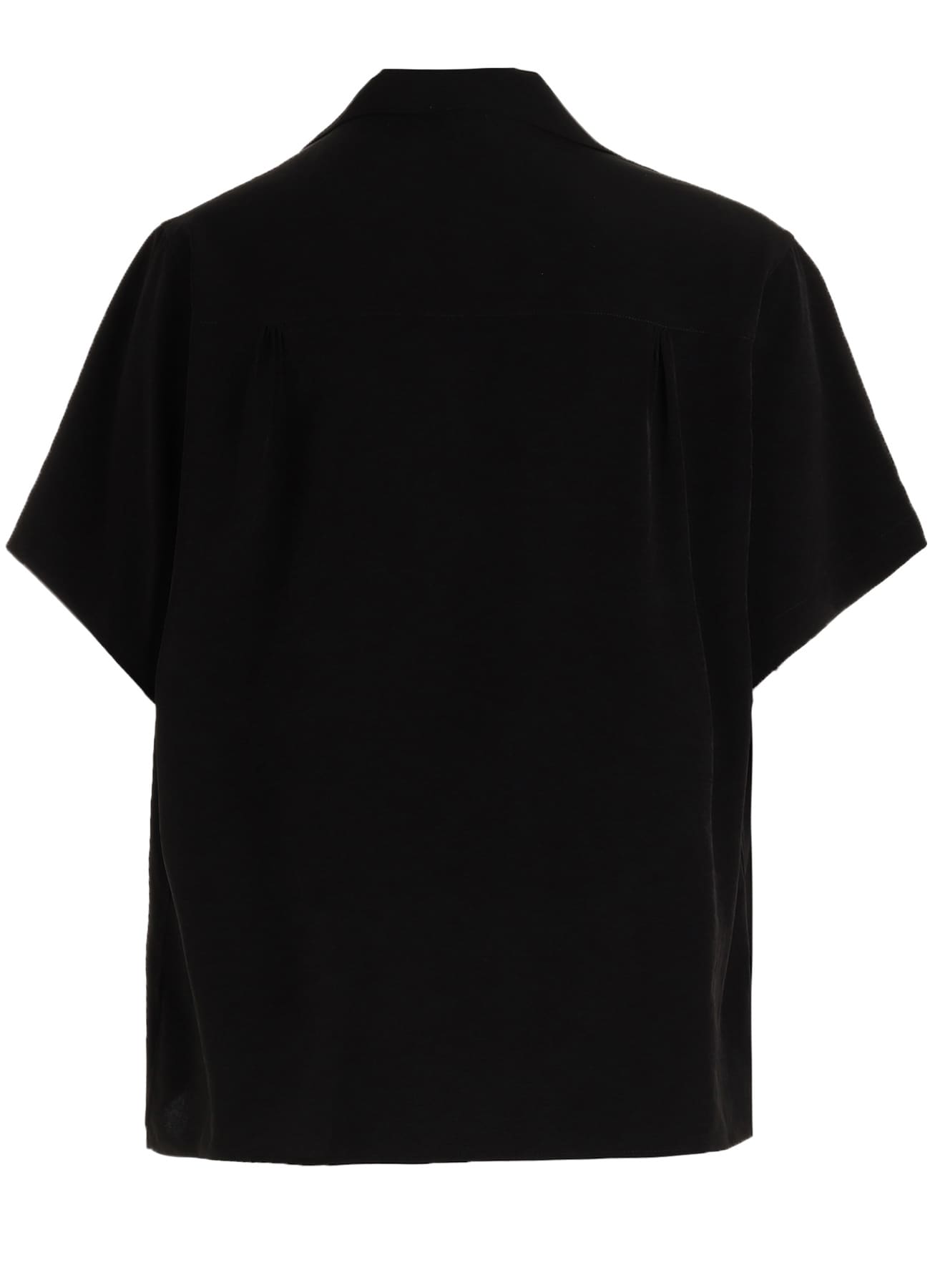 CREPE de CHINE OPEN COLLAR SHIRT