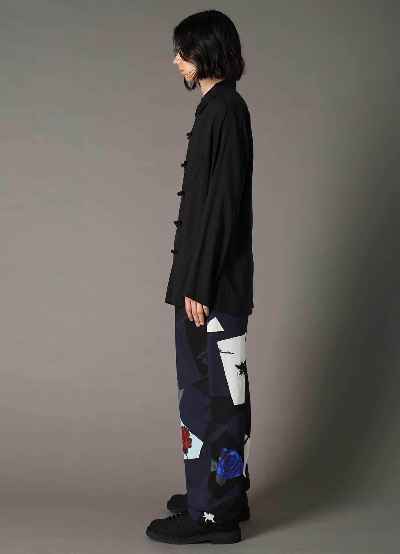 CELLULOSE LAWN SHAKA BUTTON SHIRT