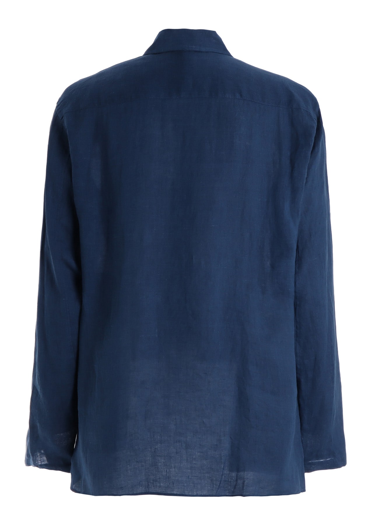 WASHED LINEN CANVAS SHAKA BUTTON SHIRT