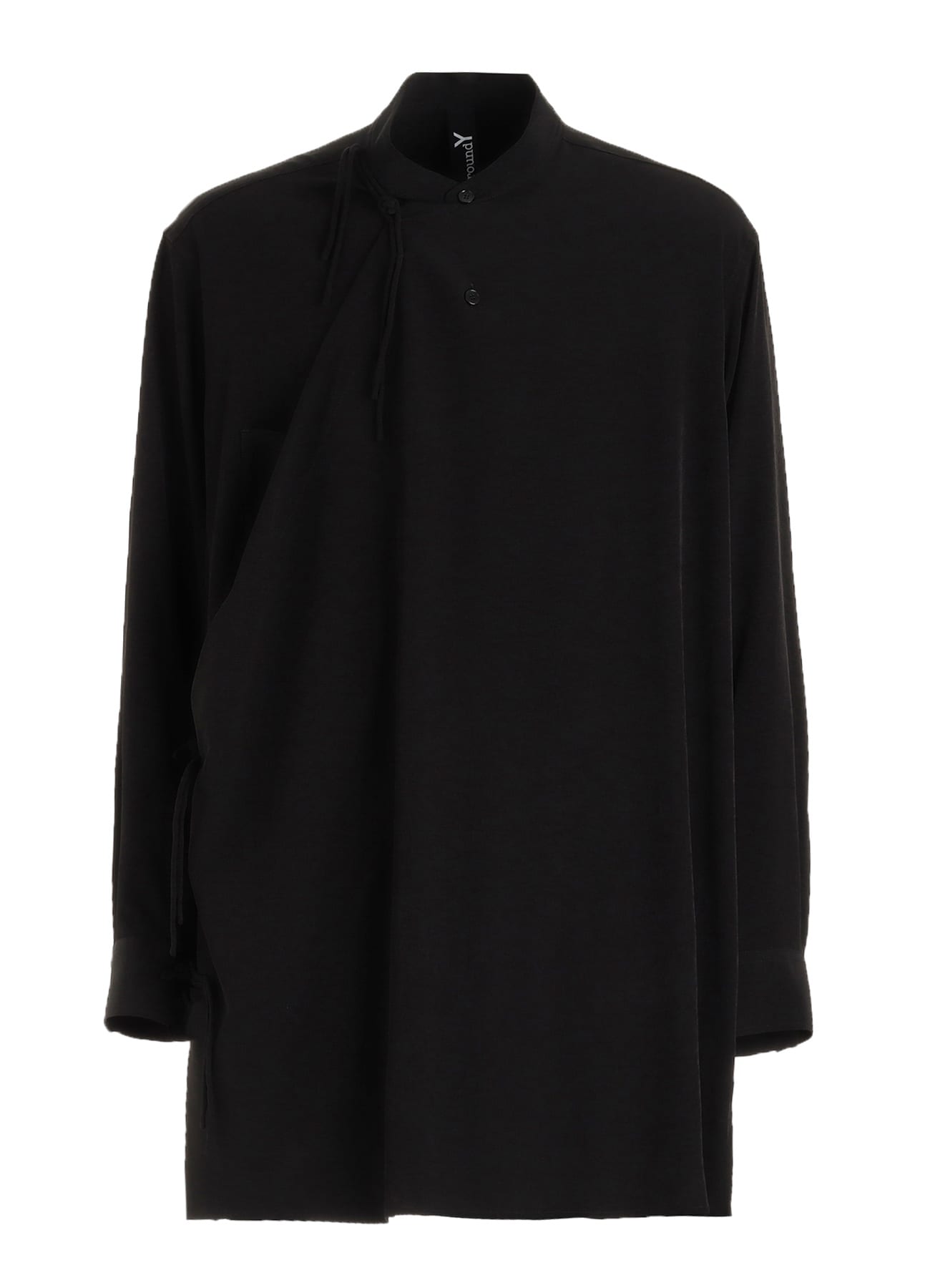 CREPE de CHINE STAND COLLAR CHINA SHIRT