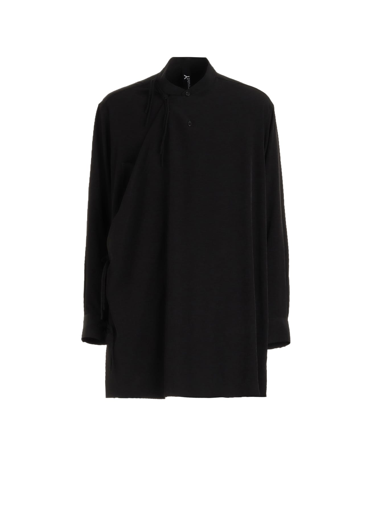 CREPE de CHINE STAND COLLAR CHINA SHIRT