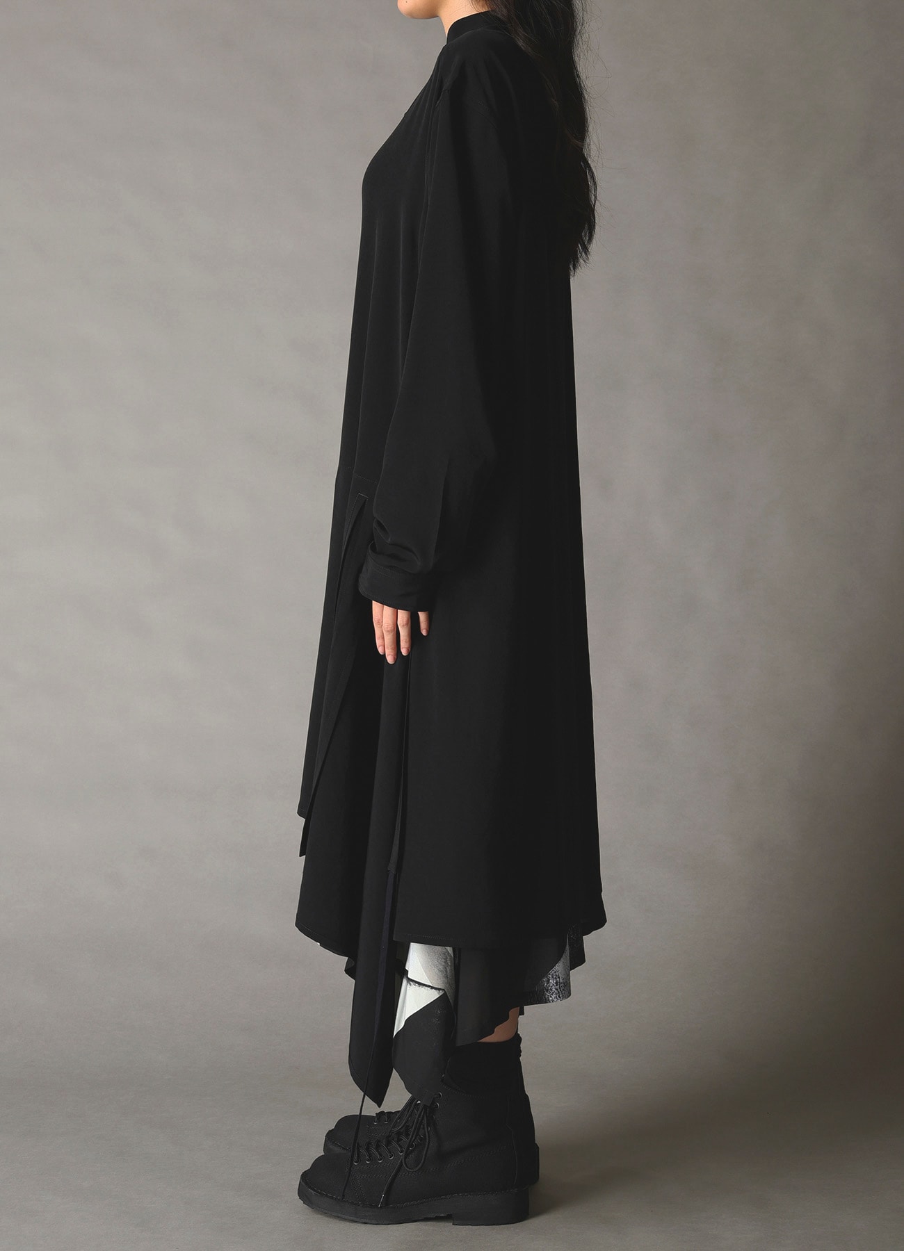 CREPE de CHINE POCKET BAGS BIG SHIRT