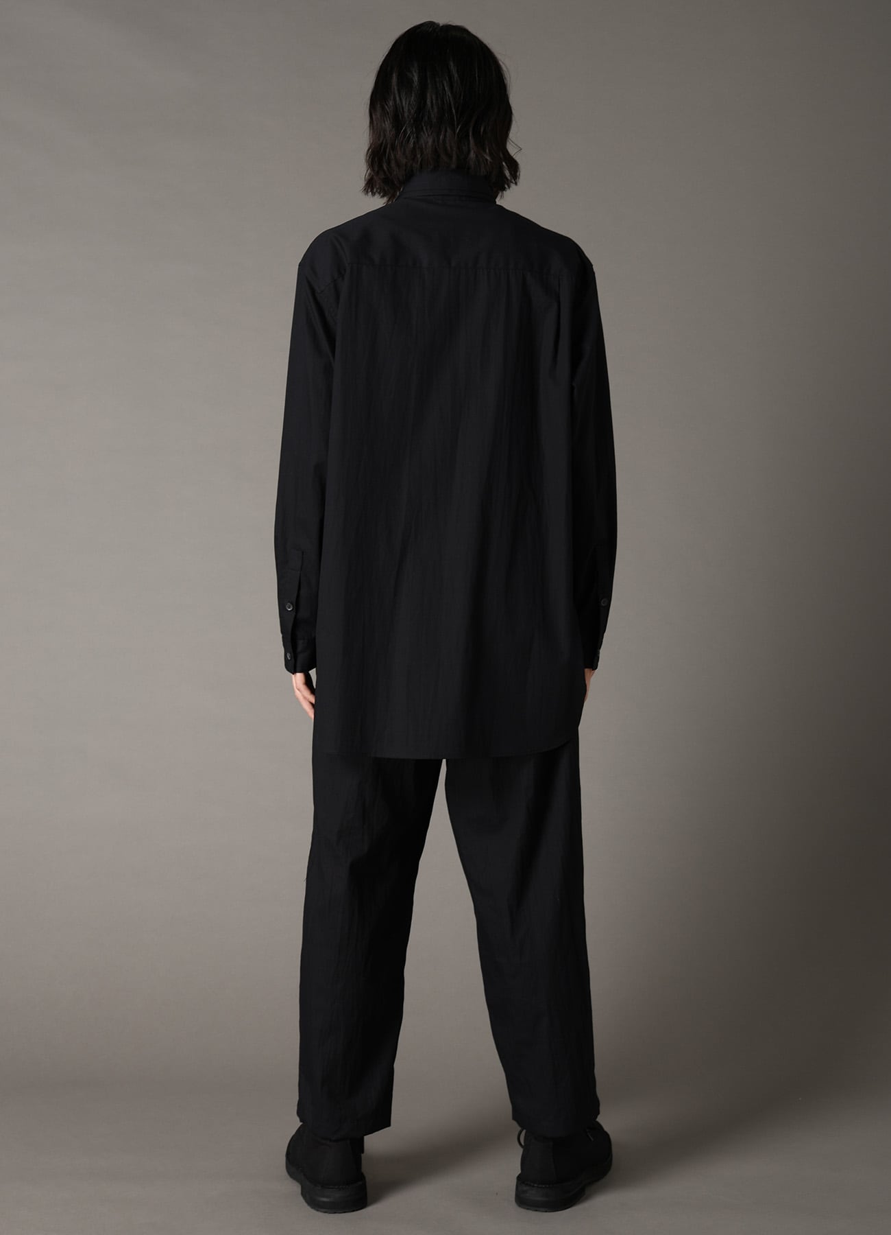 DOUBLE COLLAR BROAD SHIRT WITH ZIPPER SWITCH