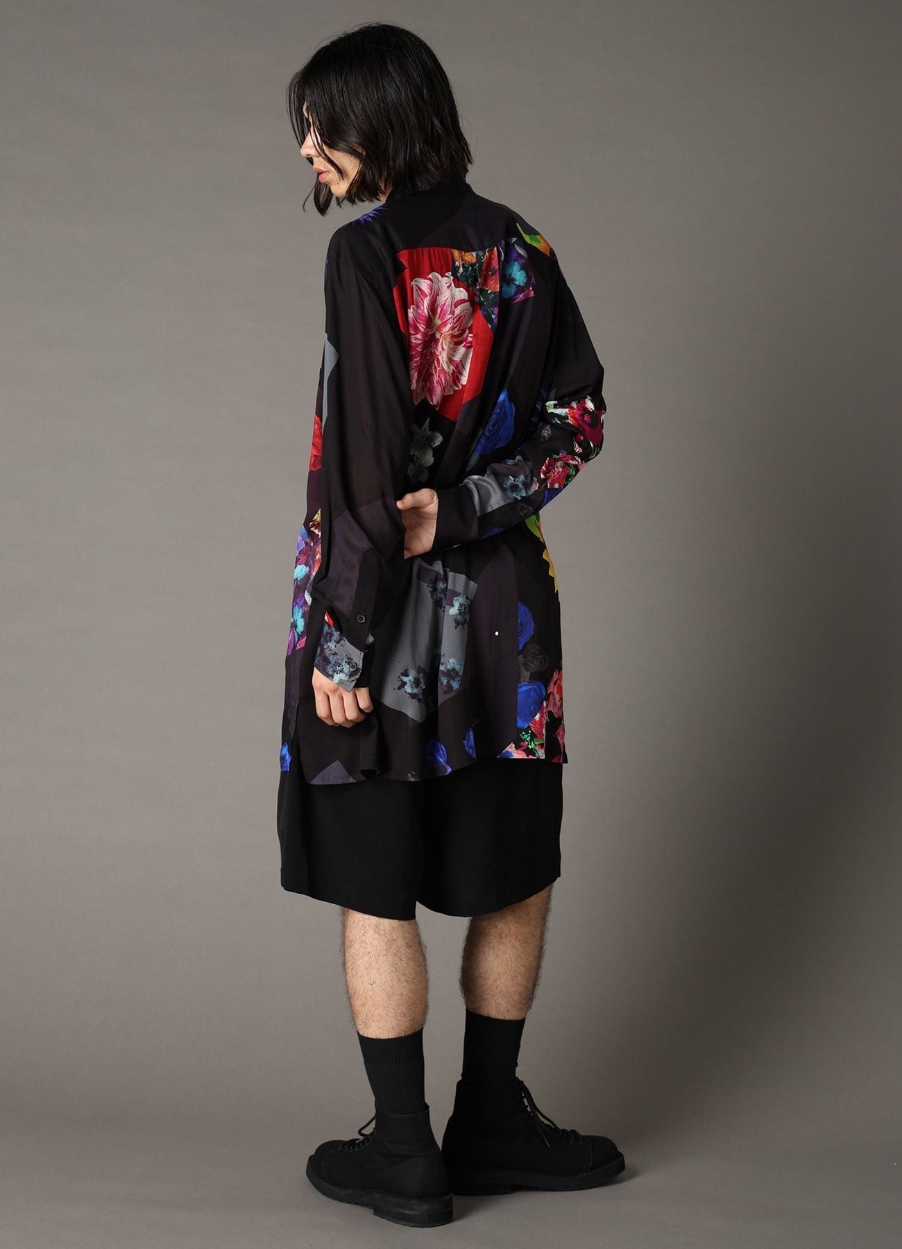 FLORAL PATCHWORK PRINT SHIRT