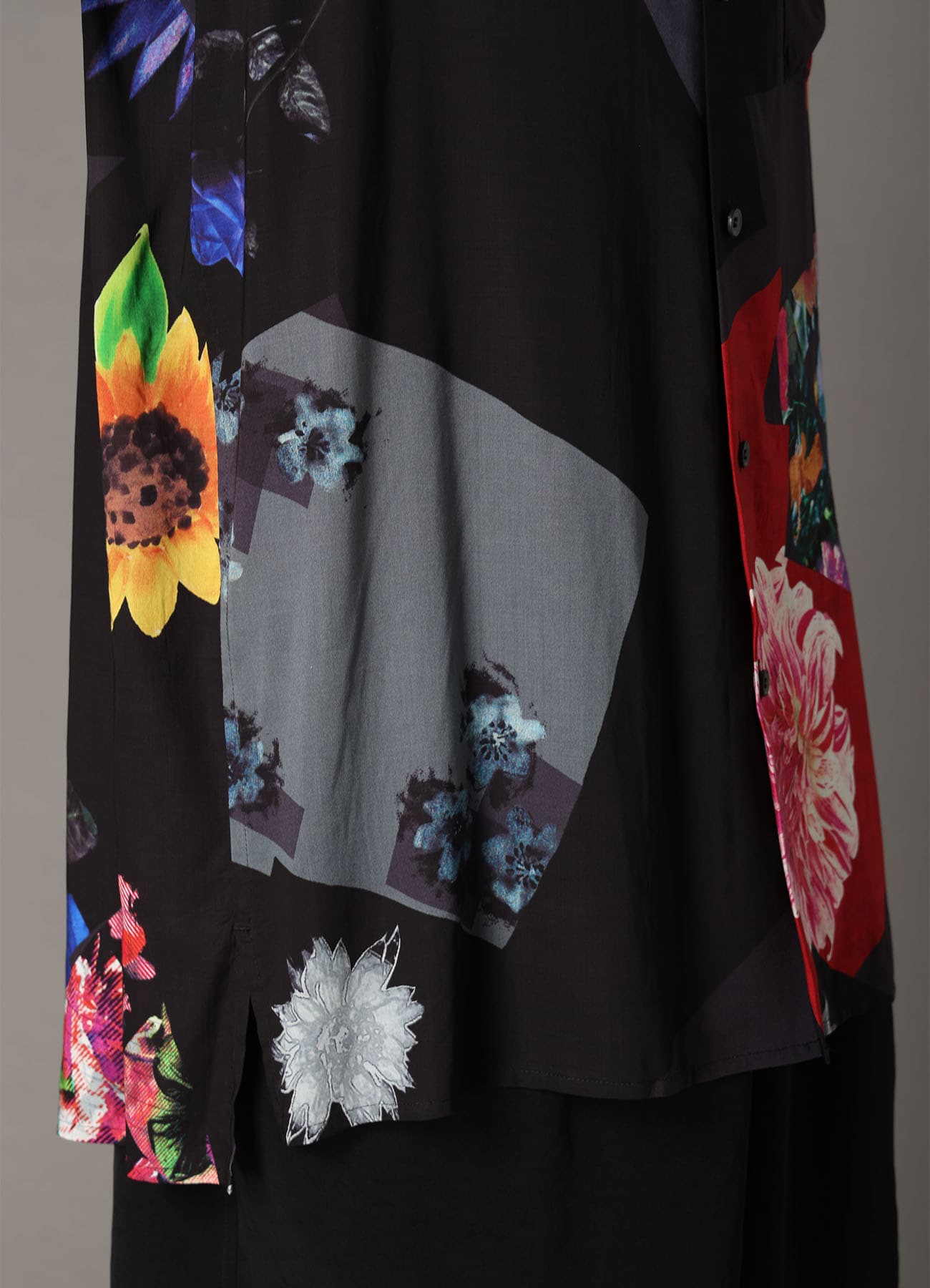 FLORAL PATCHWORK PRINT SHIRT