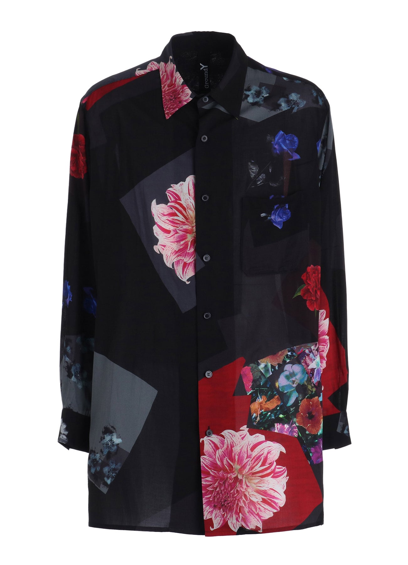 FLORAL PATCHWORK PRINT SHIRT