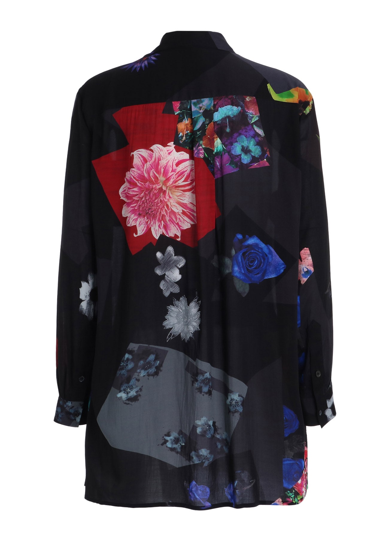 FLORAL PATCHWORK PRINT SHIRT
