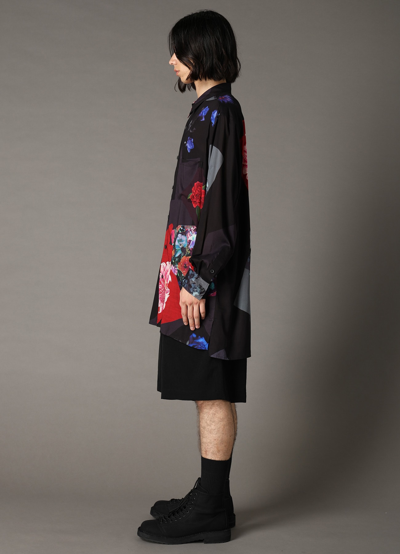 FLORAL PATCHWORK PRINT SHIRT