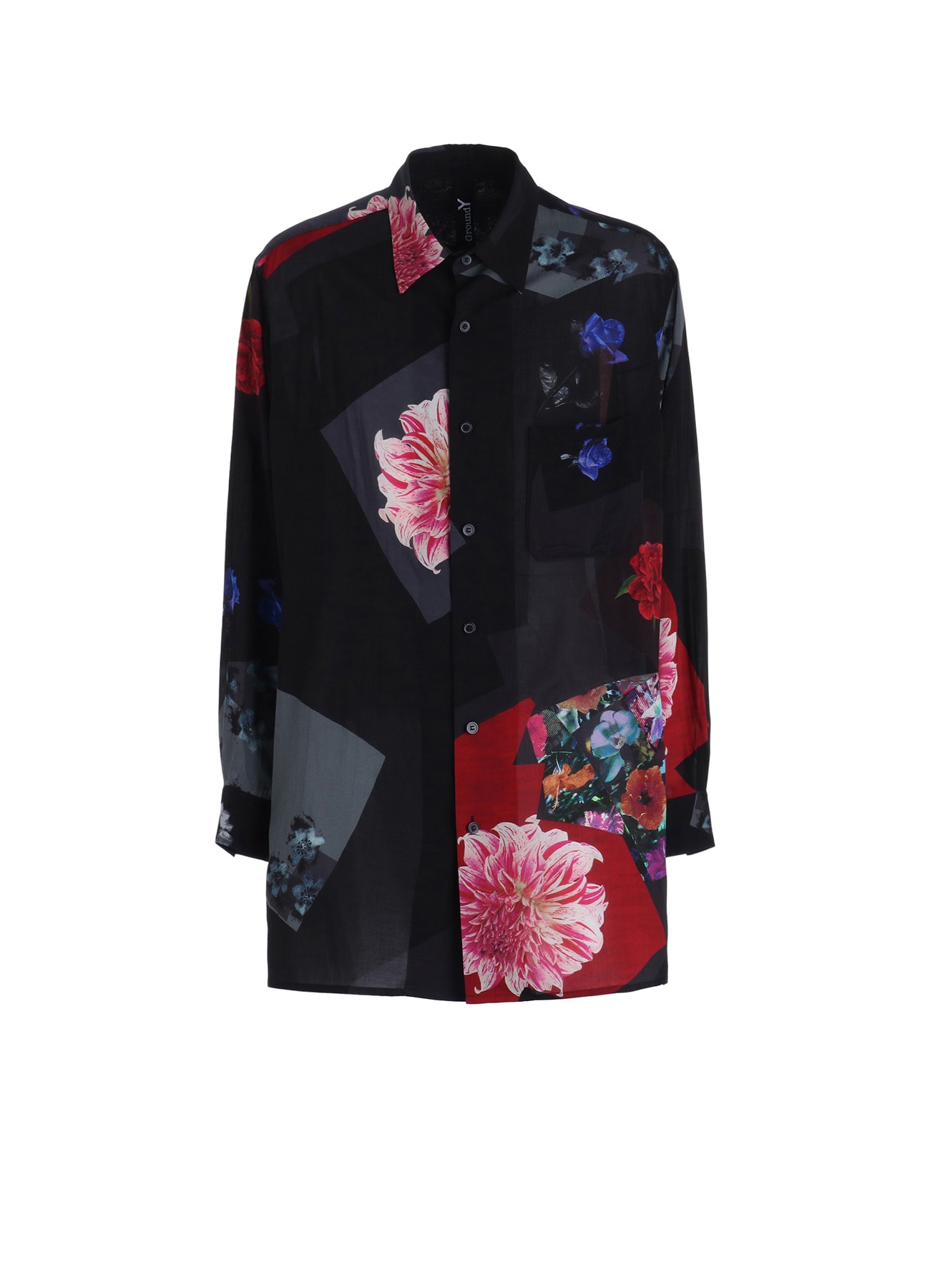 FLORAL PATCHWORK PRINT SHIRT