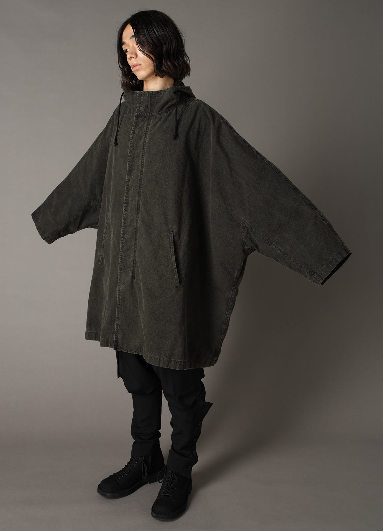 COTTON RIP PRODUCT PIGMENT DYED PONCHO