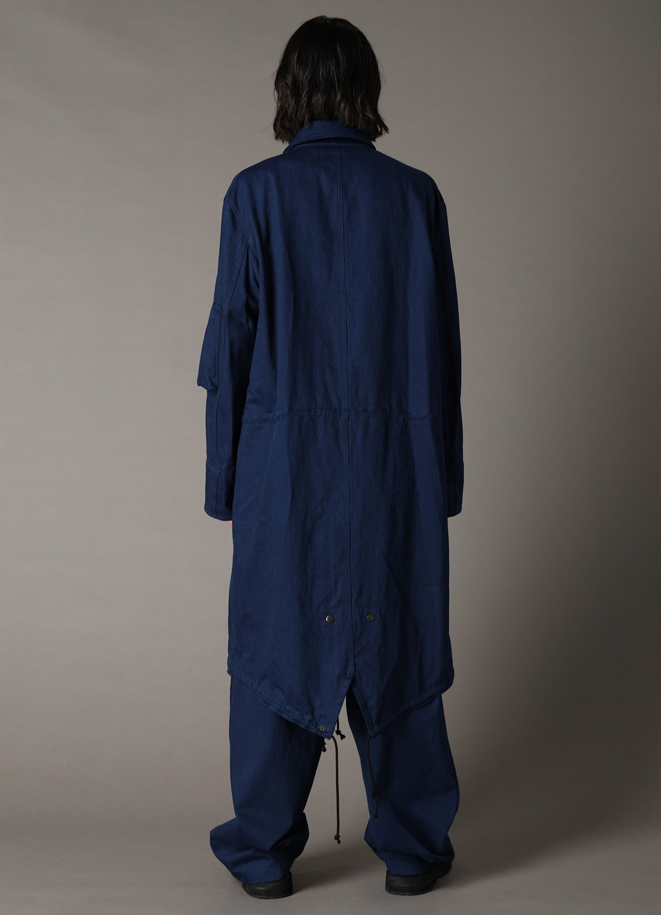 COTTON INDIGO TWILL MODS COAT