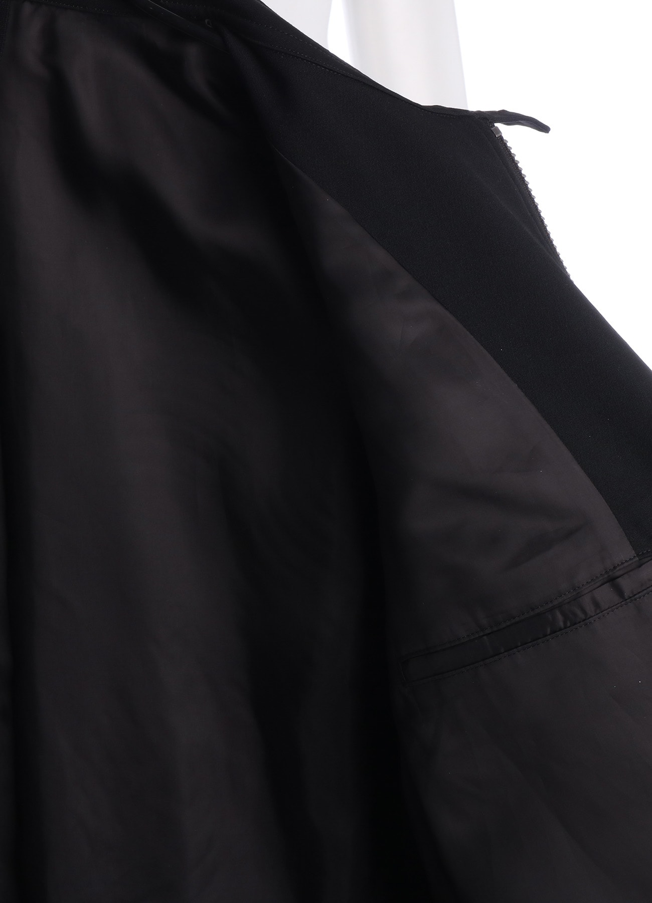 WOOL GABARDINE STAND COLLAR MODS COAT