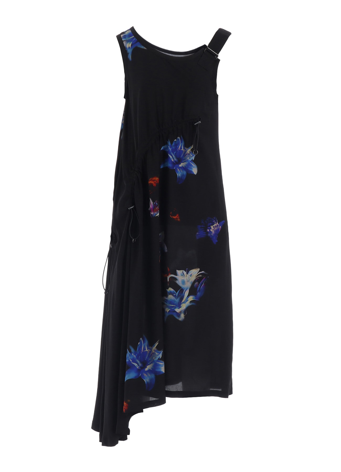 【1/16 10:00 Release】LILY PATTERN ASYMMETRY DRAWCORD DRESS