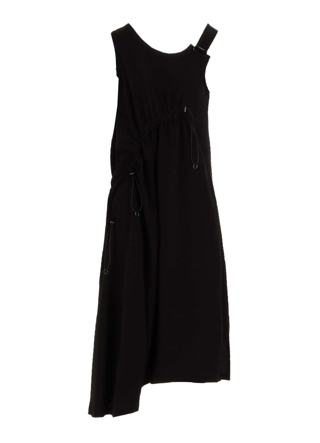 CREPE de CHINE ASYMMETRY DRAWCORD DRESS