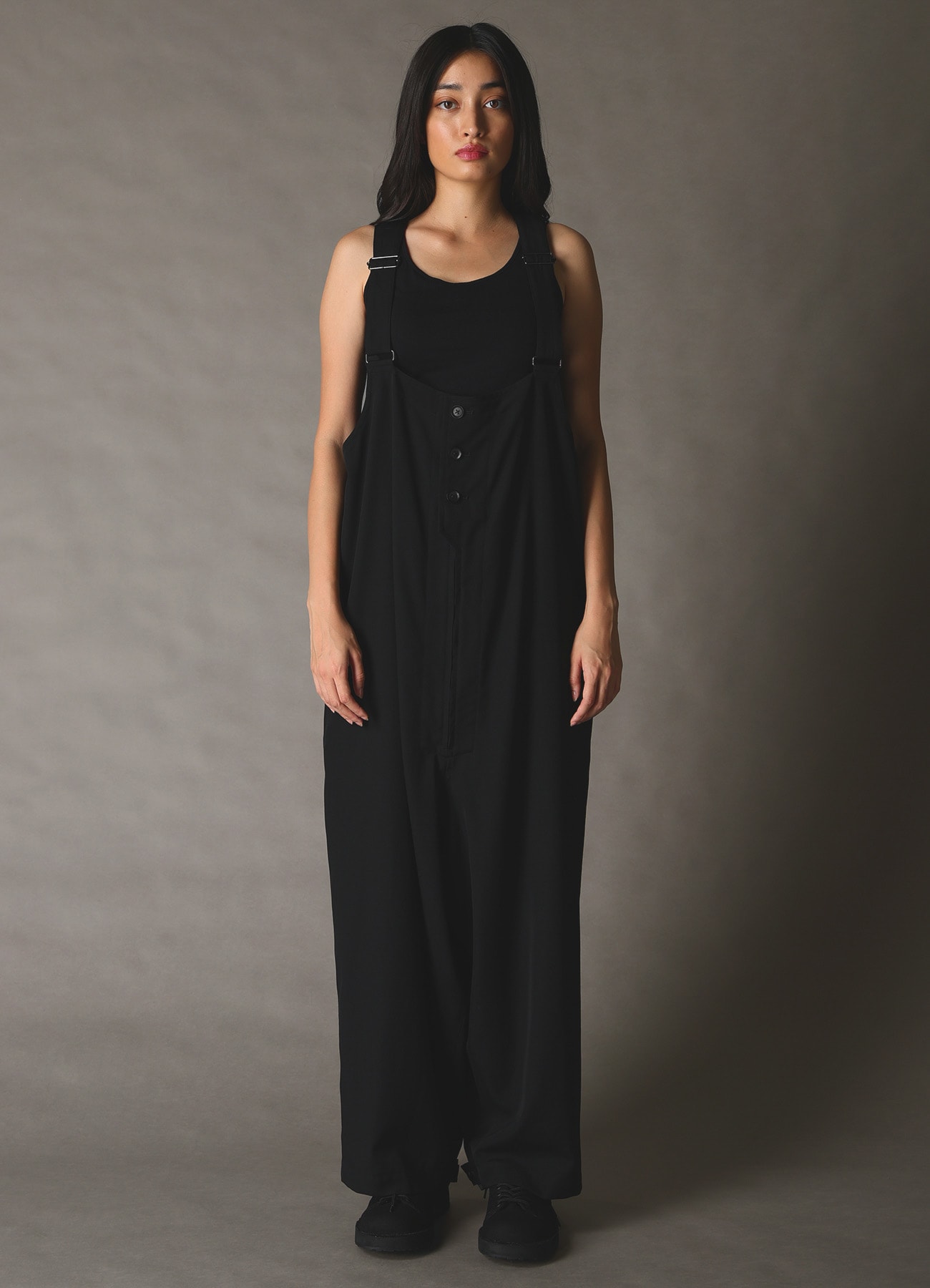 WOOL GABARDINE OVERALLS