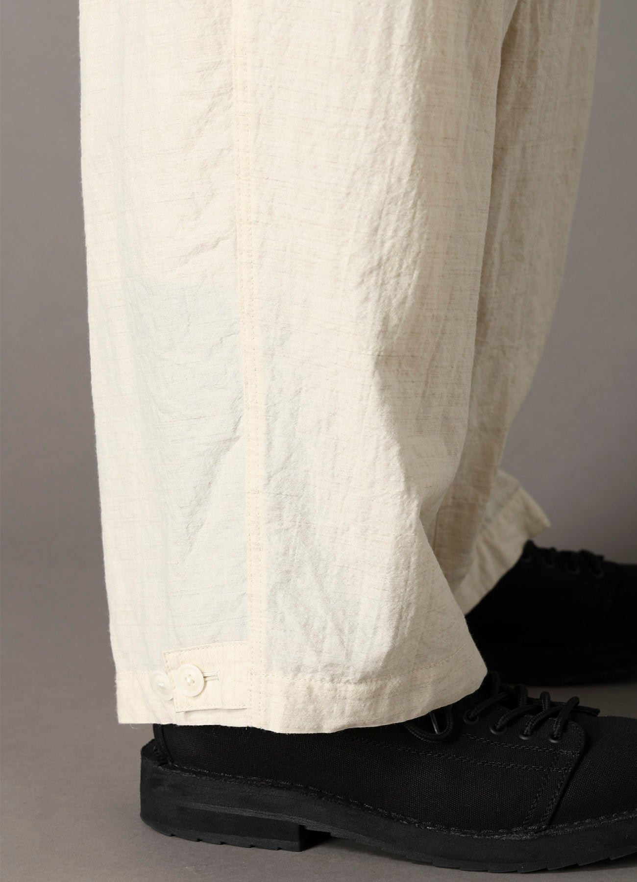 COTTON WOOL FLAX BROAD OVERALLS