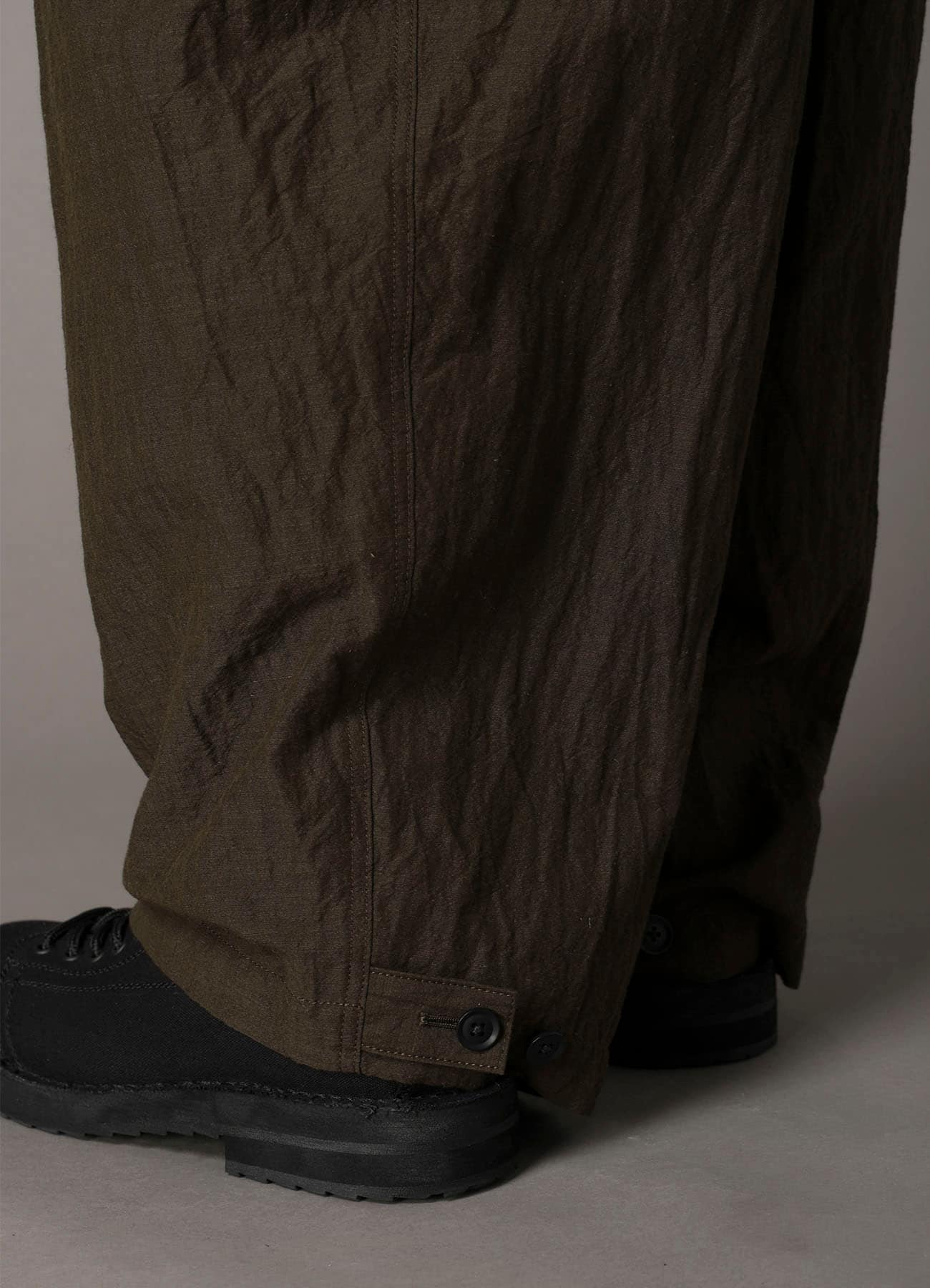 COTTON WOOL FLAX BROAD OVERALLS