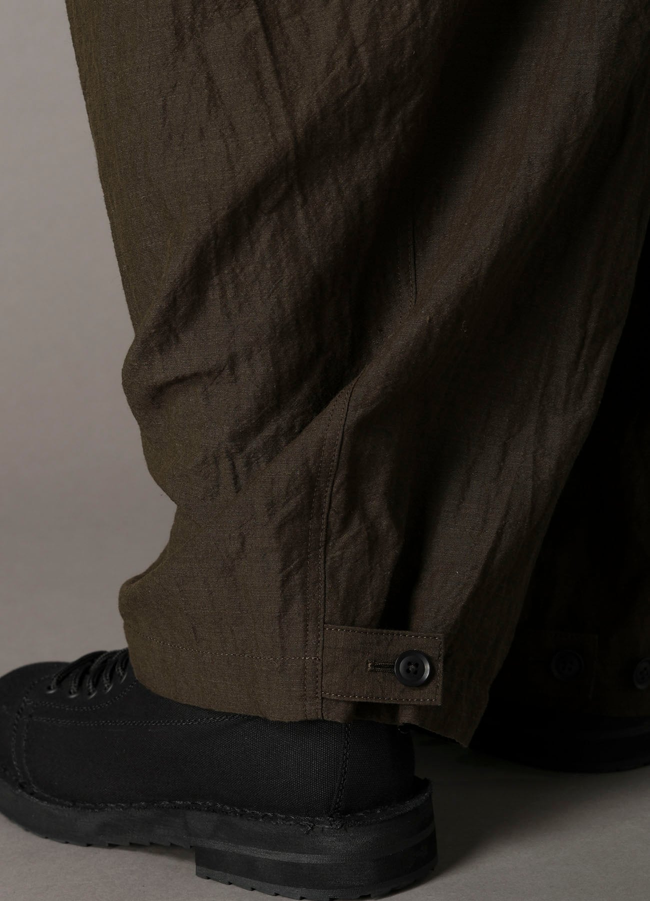 COTTON WOOL FLAX BROAD OVERALLS