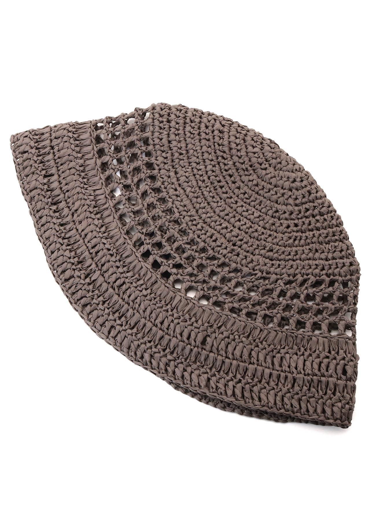 PAPER YARN CROCHET HAT