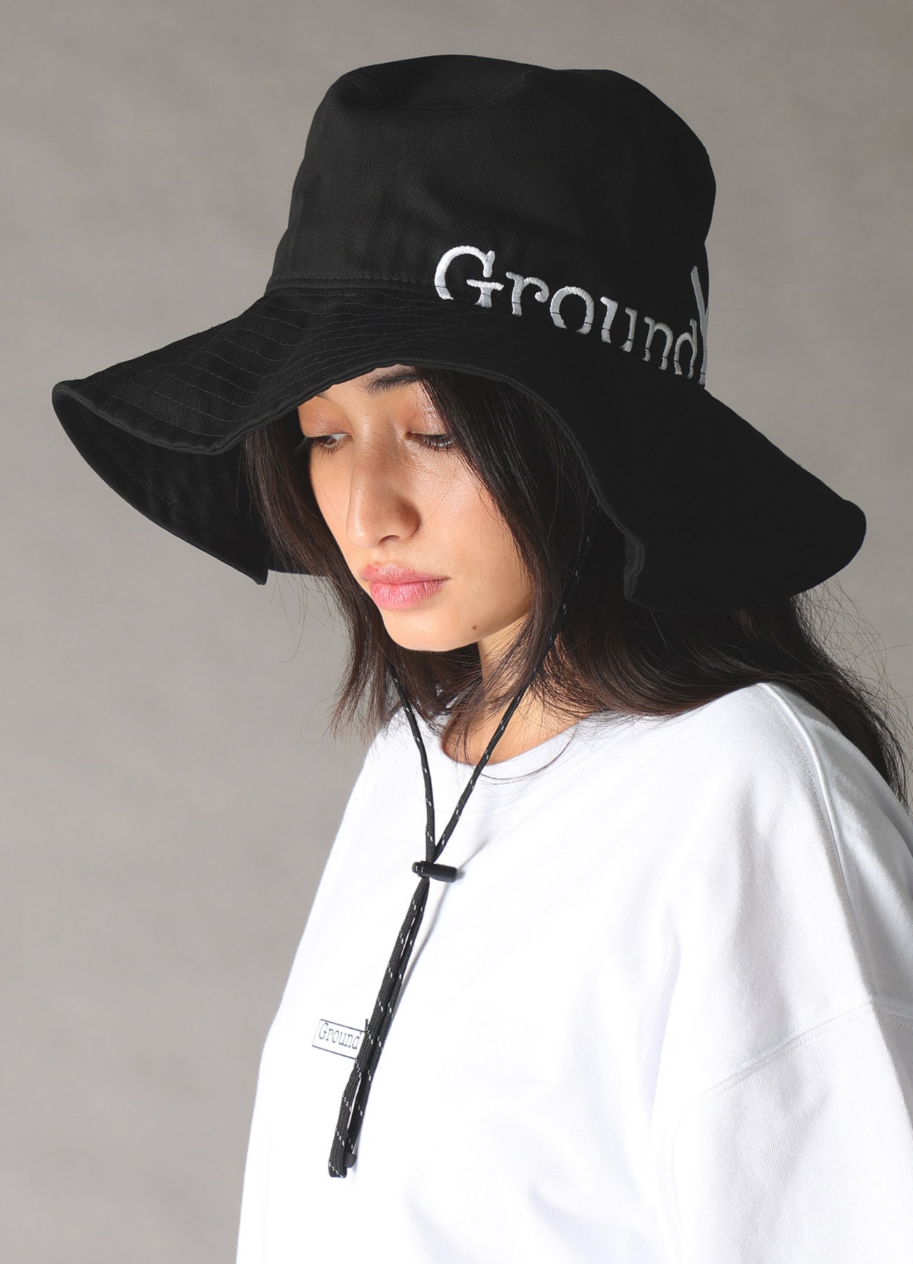Ground Y×NEW ERA ADV LIGHT GY SIDE LOGO BLK WHT