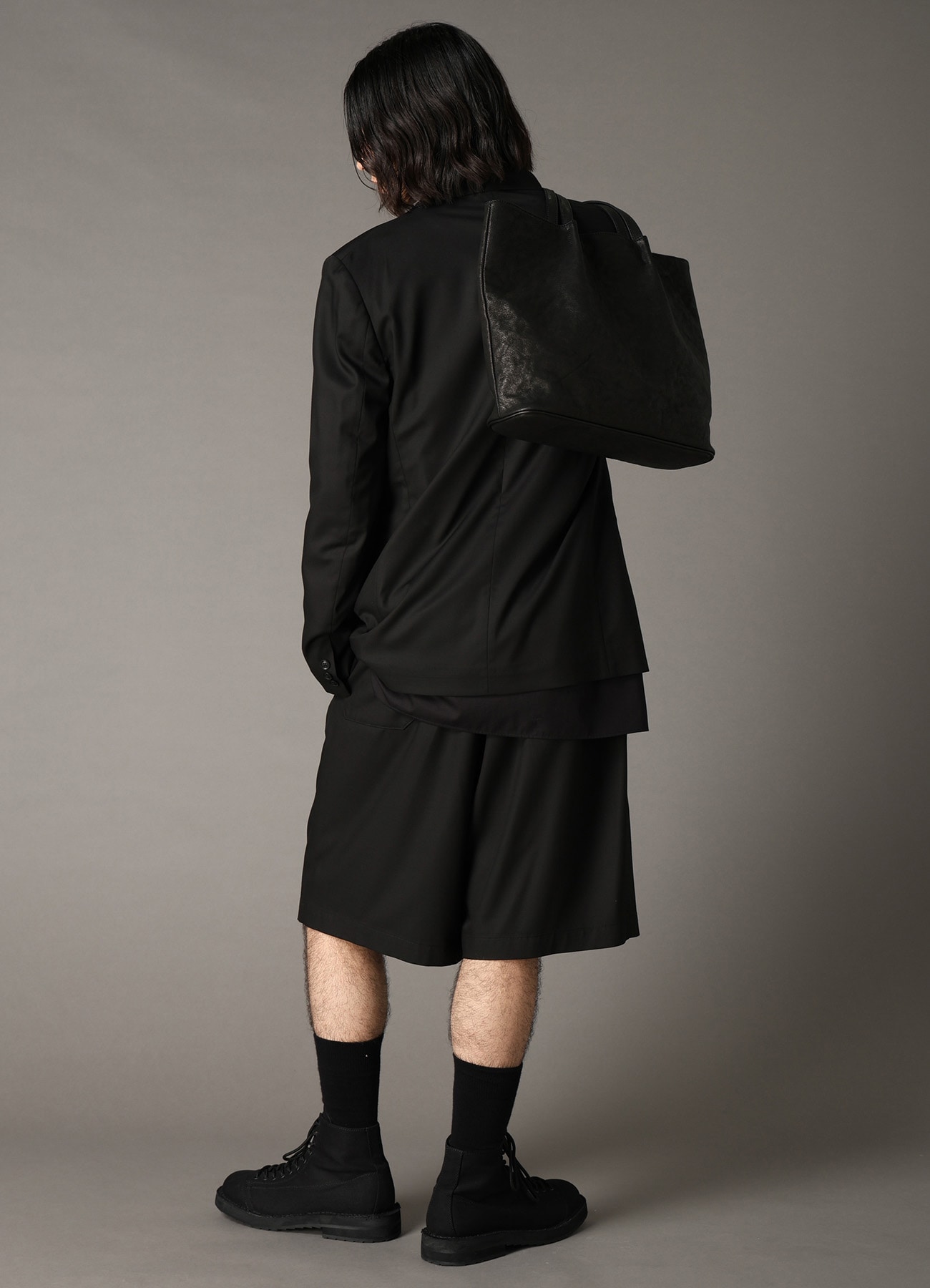 WASHED LEATHER TOTE BAG