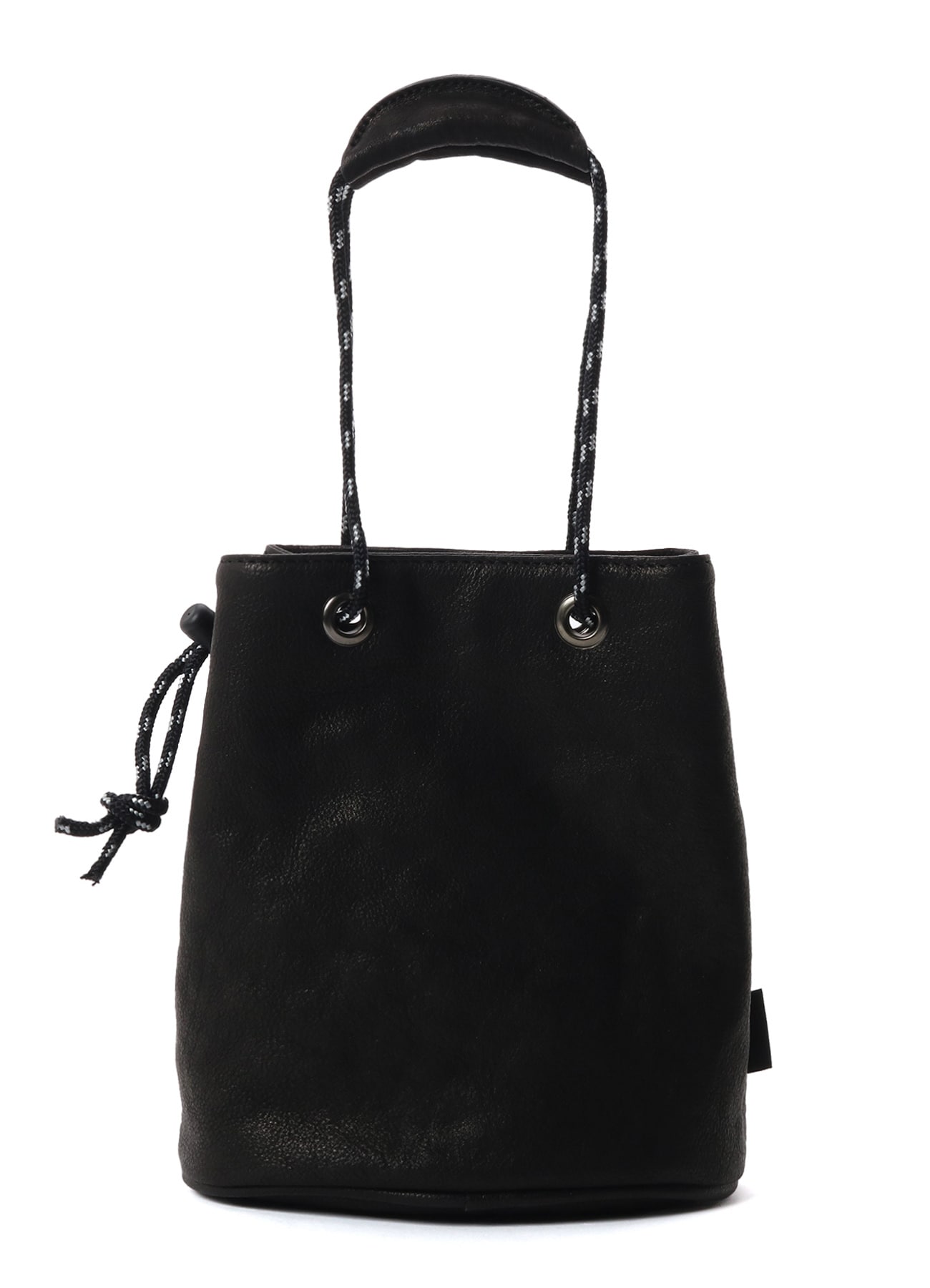 WASHED LEATHER SRAWSTRING BAG