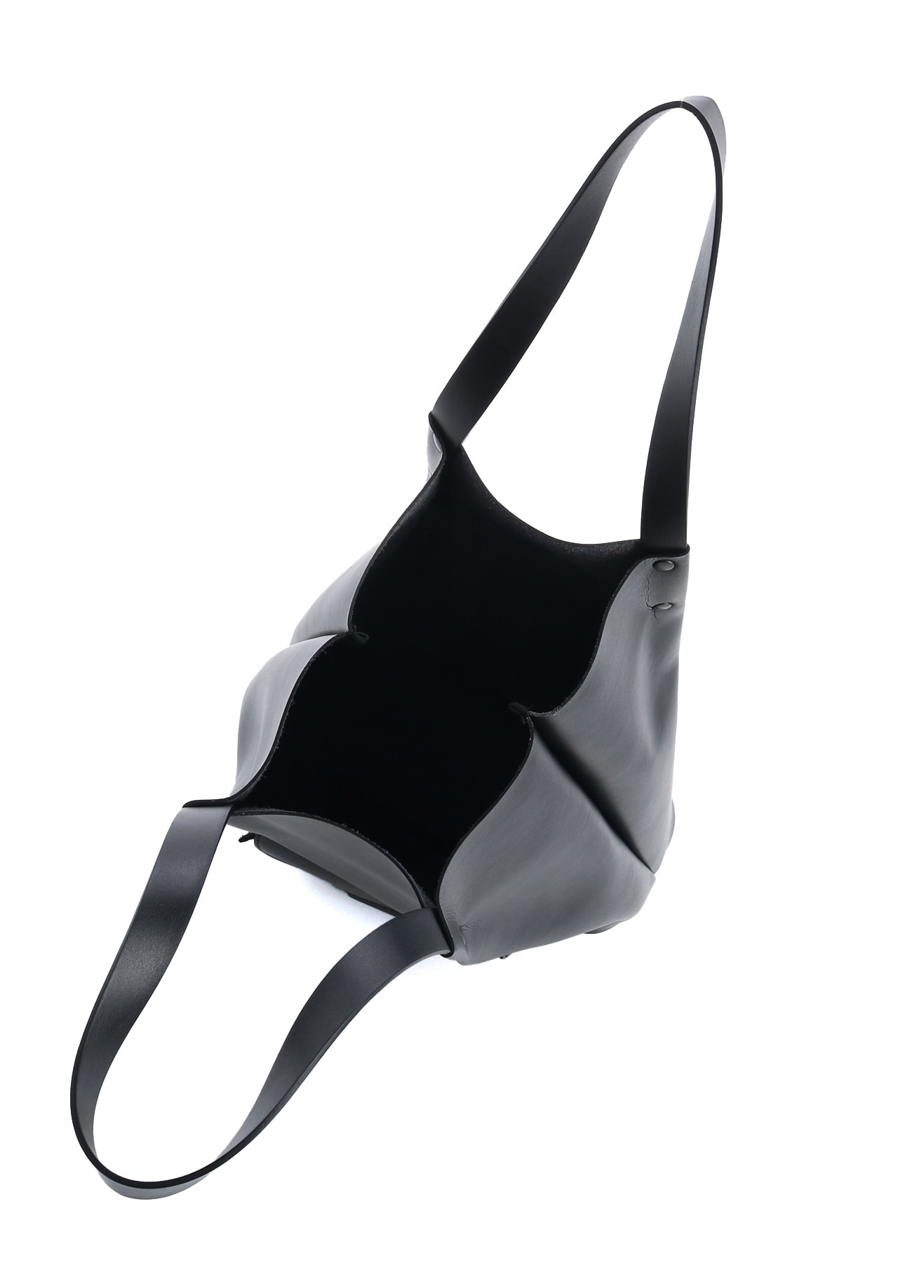 FAUX LEATHER POCKET TOTE BAG