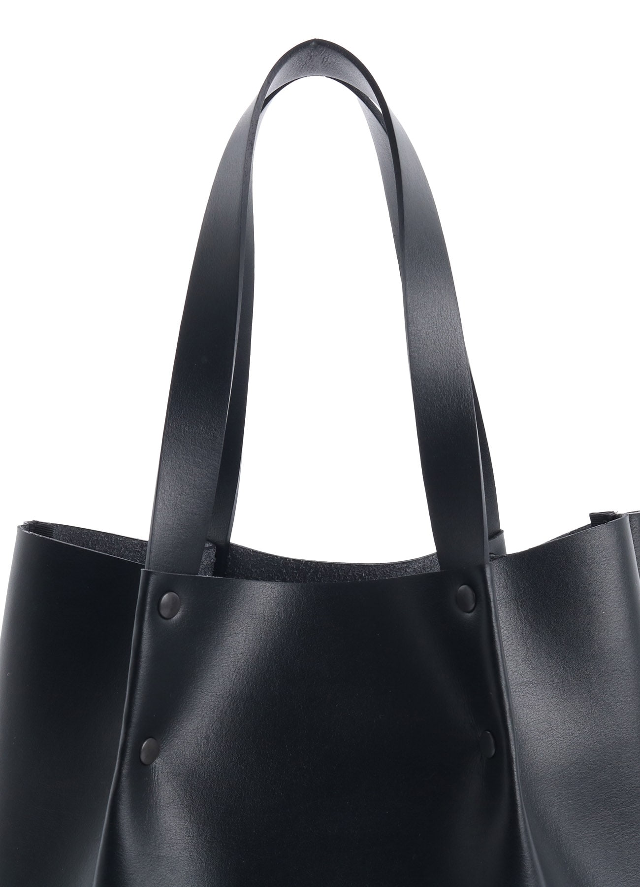 FAUX LEATHER POCKET TOTE BAG