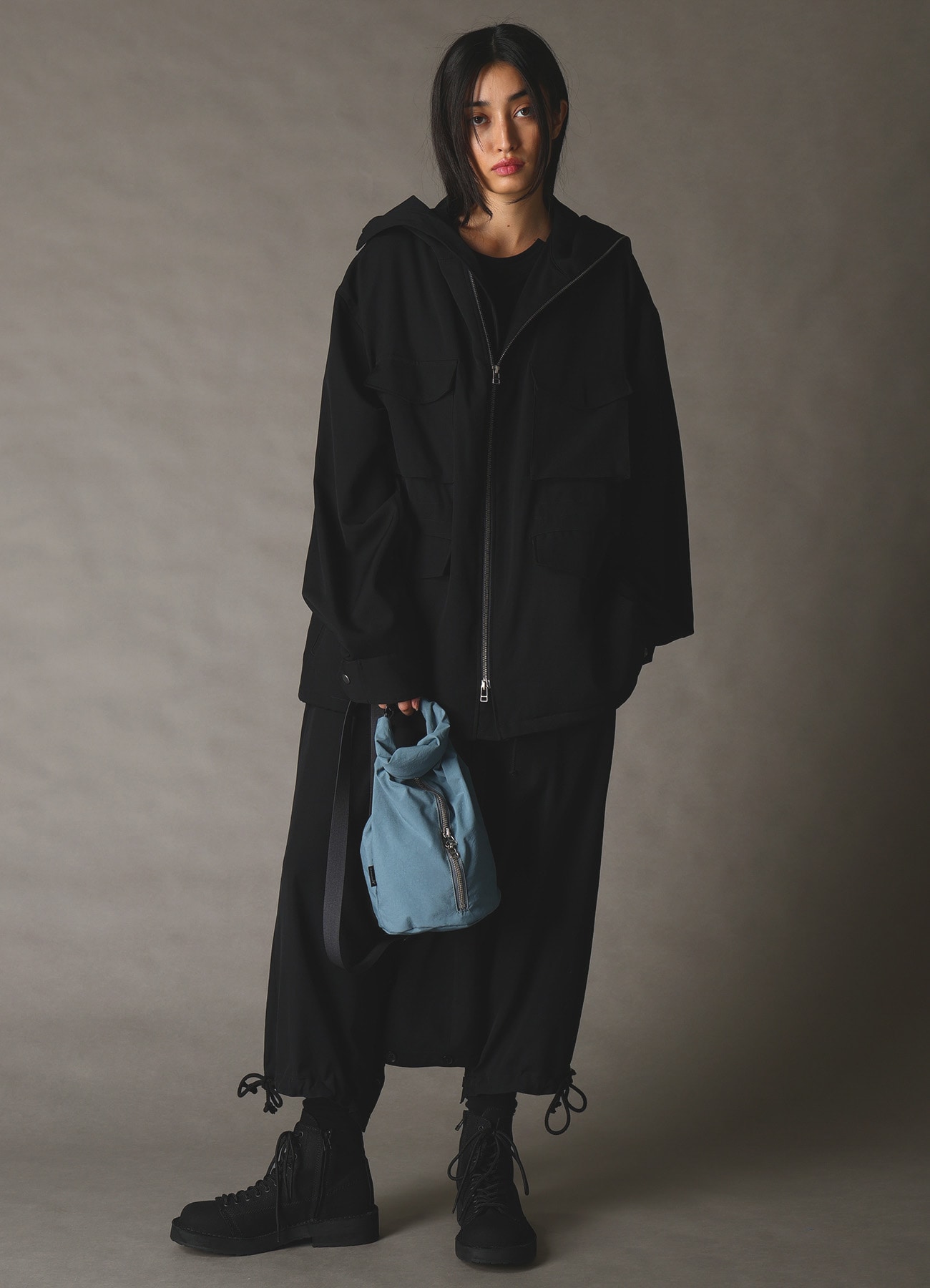 WRINKLE NYLON ROLL BAG