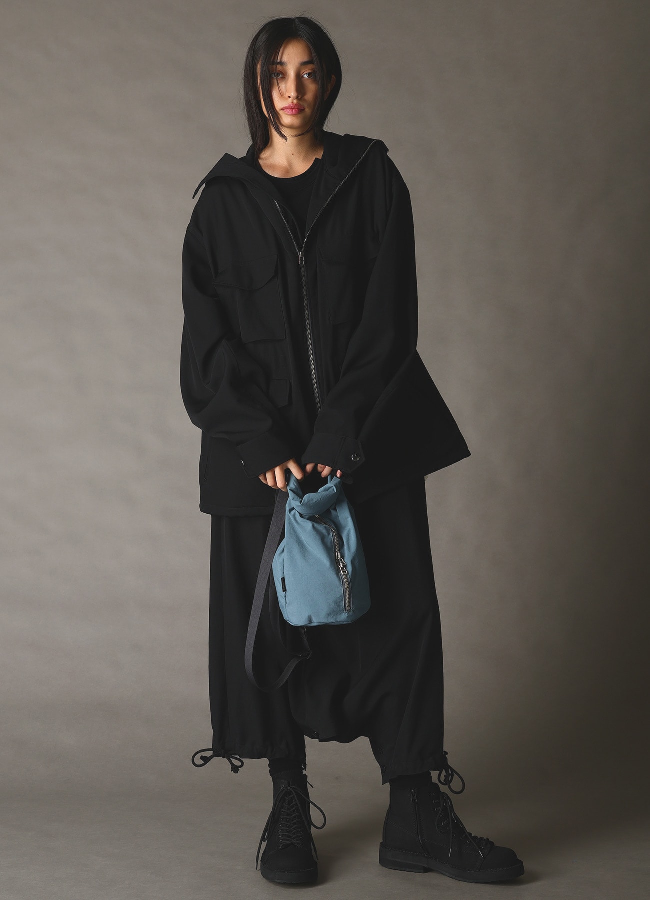 WRINKLE NYLON ROLL BAG