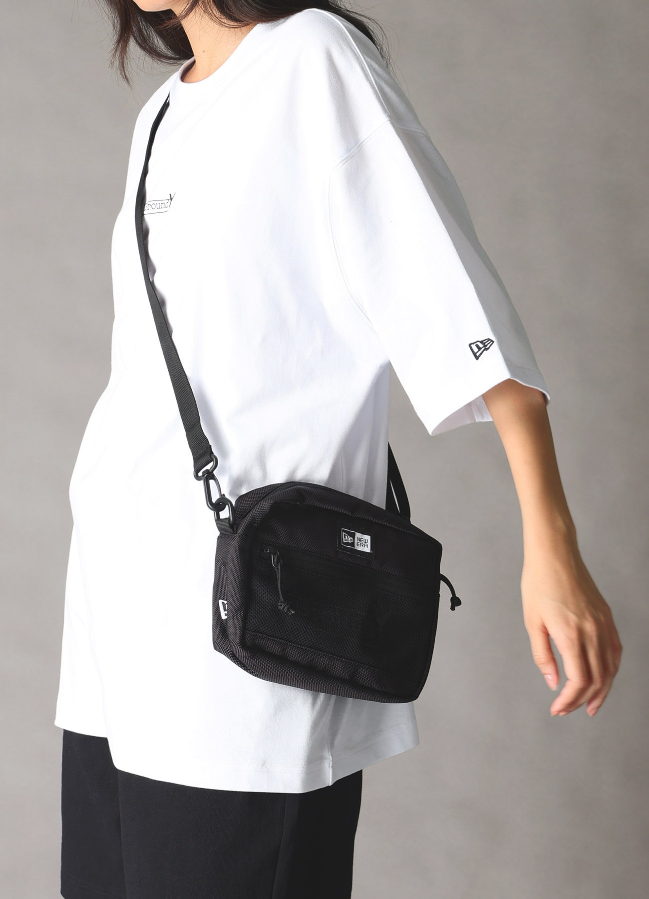 Ground Y×NEW ERA SHOULDER POUCH L Ground Y LOGO