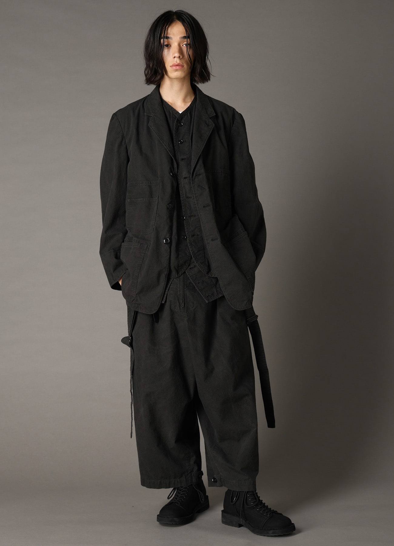 COTTON RIP PRODUCT PIGMENT DYED COVERALL JACKET