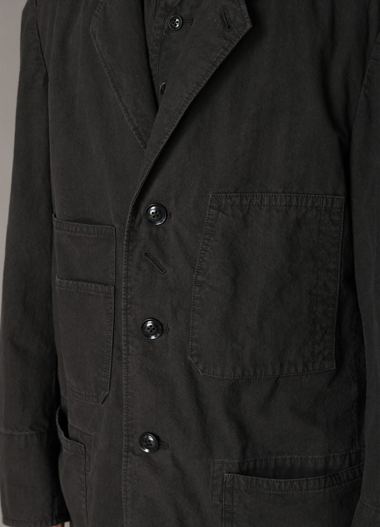 COTTON RIP PRODUCT PIGMENT DYED COVERALL JACKET