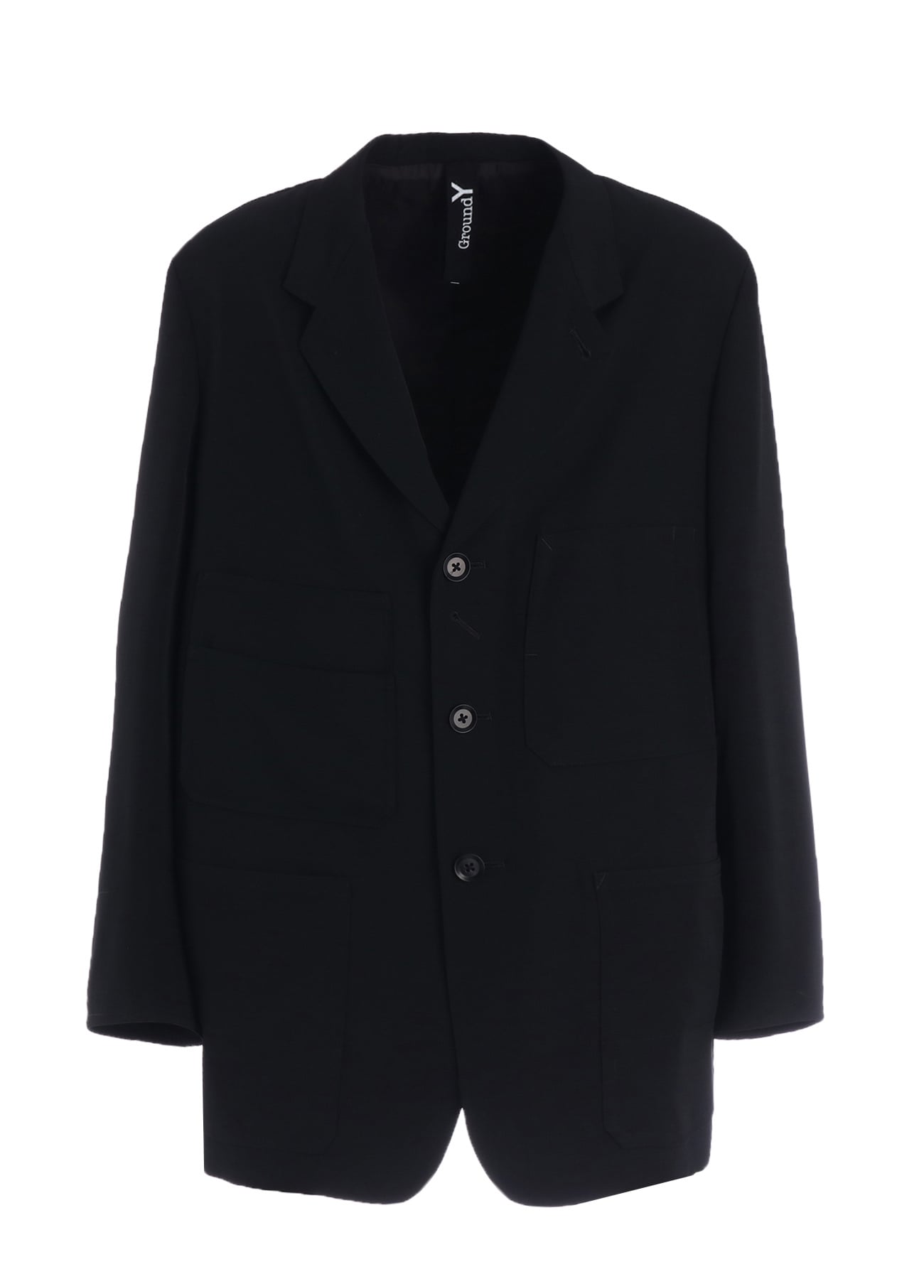 WOOL GABARDINE COVERALL JACKET