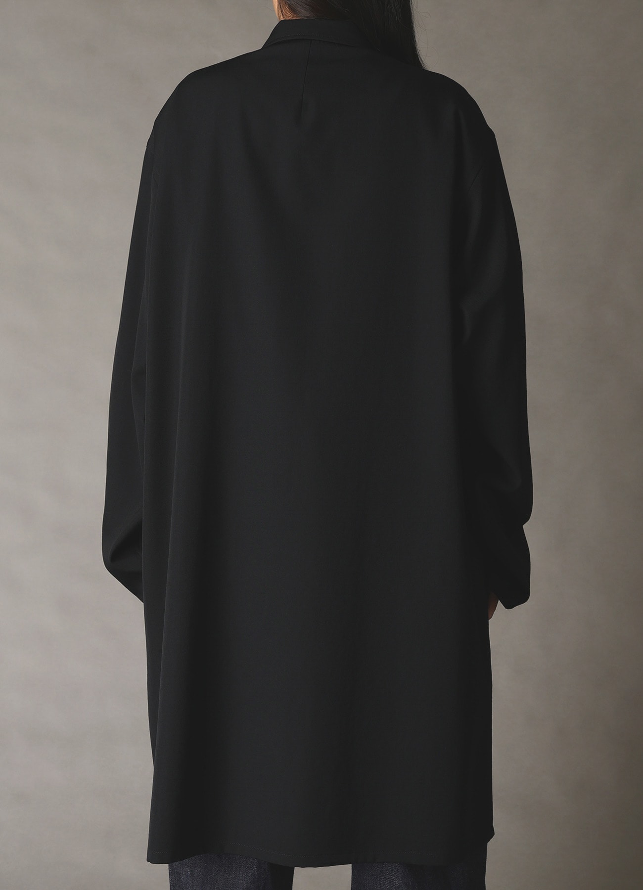 WOOL GABARDINE SHIRT JACKET