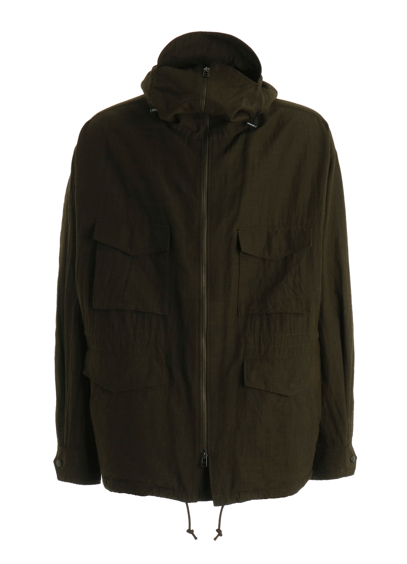 COTTON WOOL FLAX BROAD MOUNTAIN HOODIE