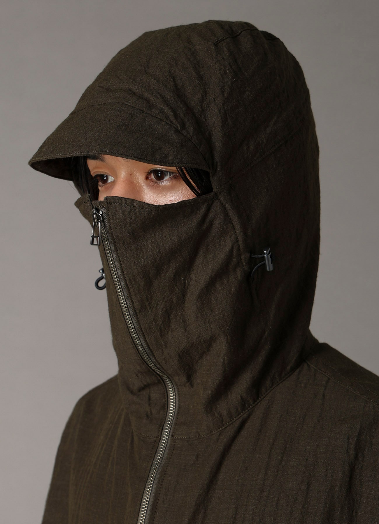 COTTON WOOL FLAX BROAD MOUNTAIN HOODIE