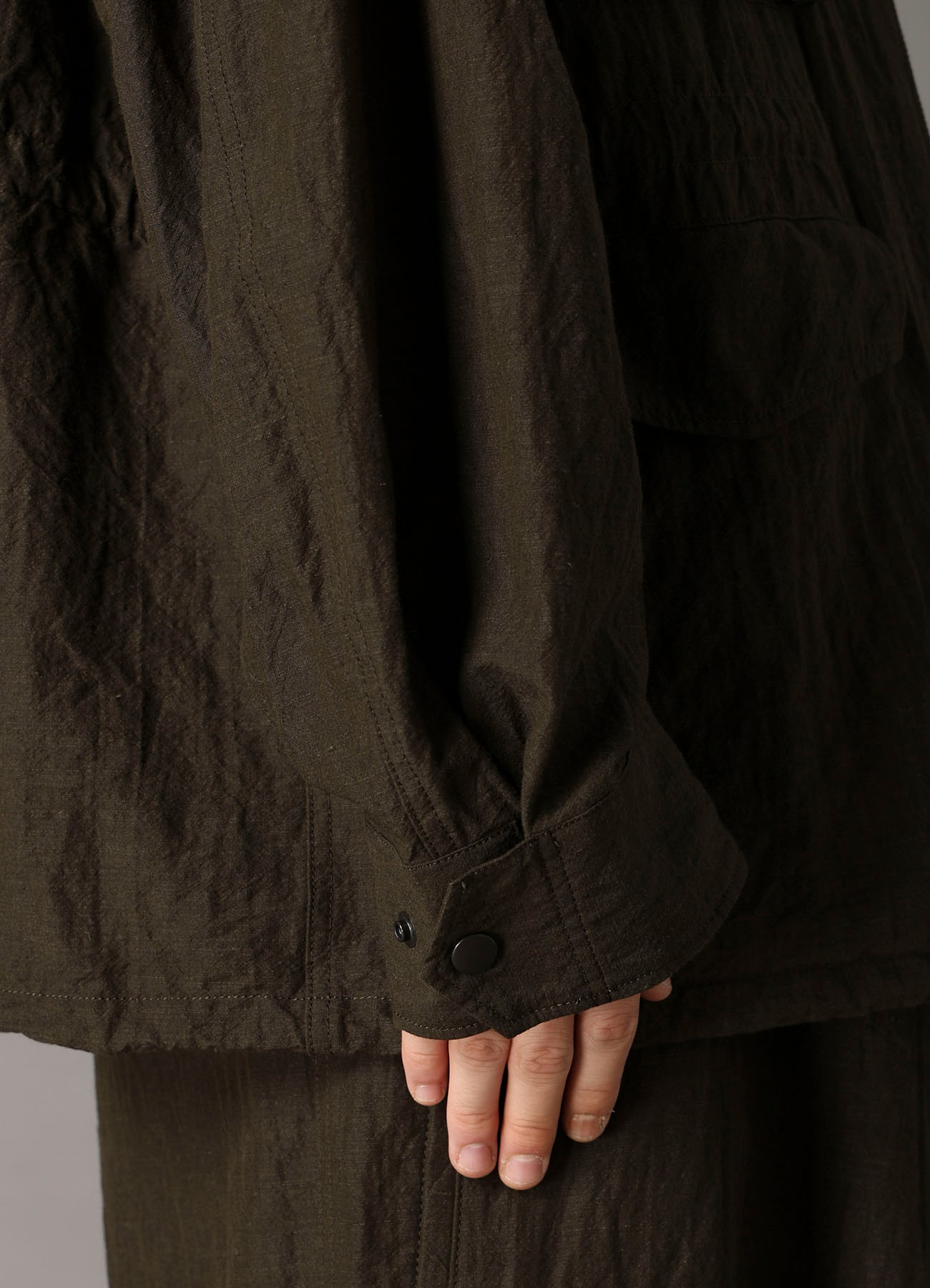 COTTON WOOL FLAX BROAD MOUNTAIN HOODIE