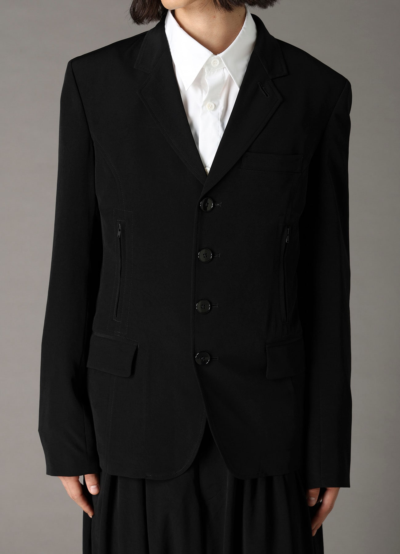 CREPE de CHINE SLIM FIT JACKET
