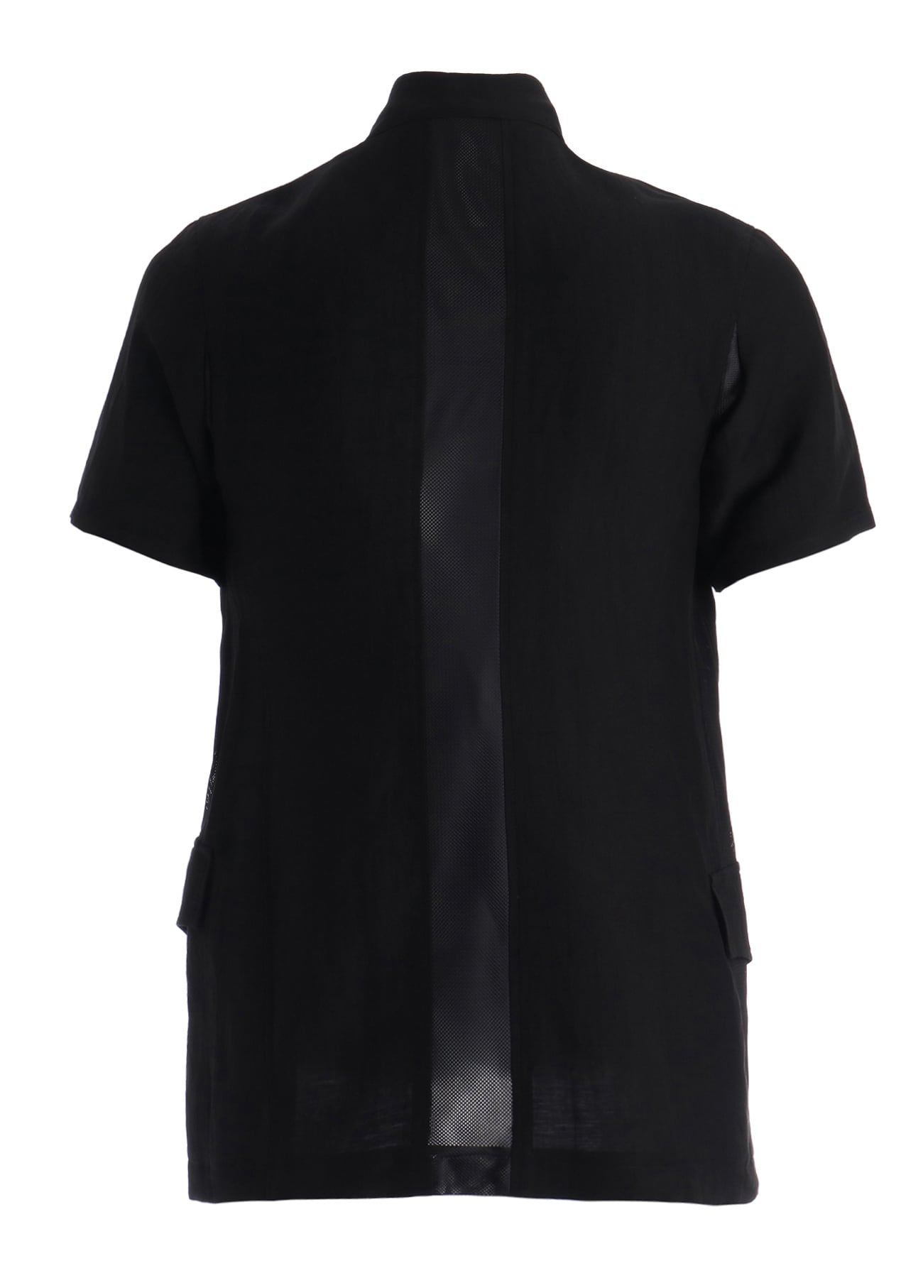 CUPRO/LINEN GABARDINE WOMEN’S SHORT SLEEVE JACKET