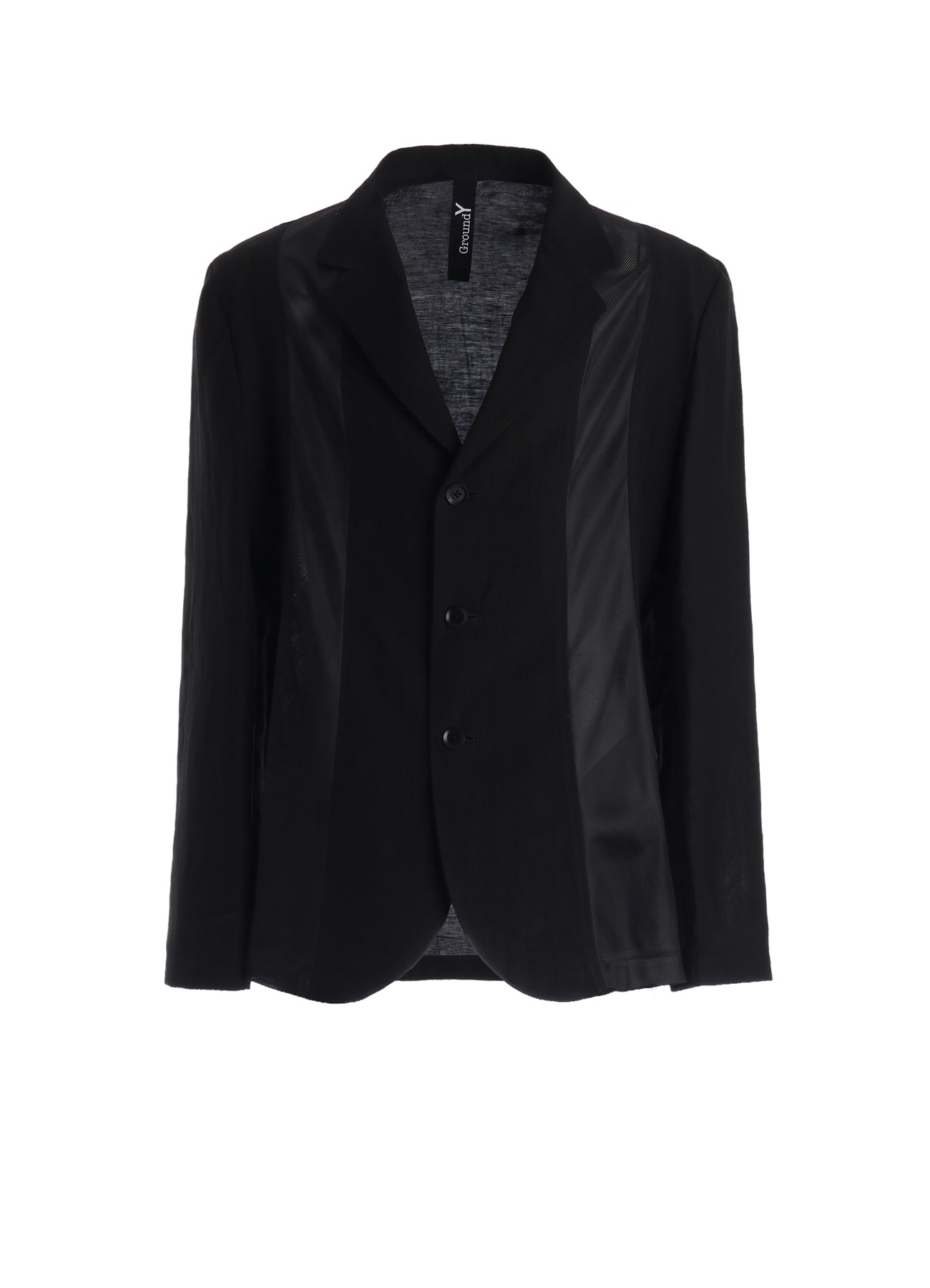 CUPRO/LINEN GABARDINE PANEL JACKET