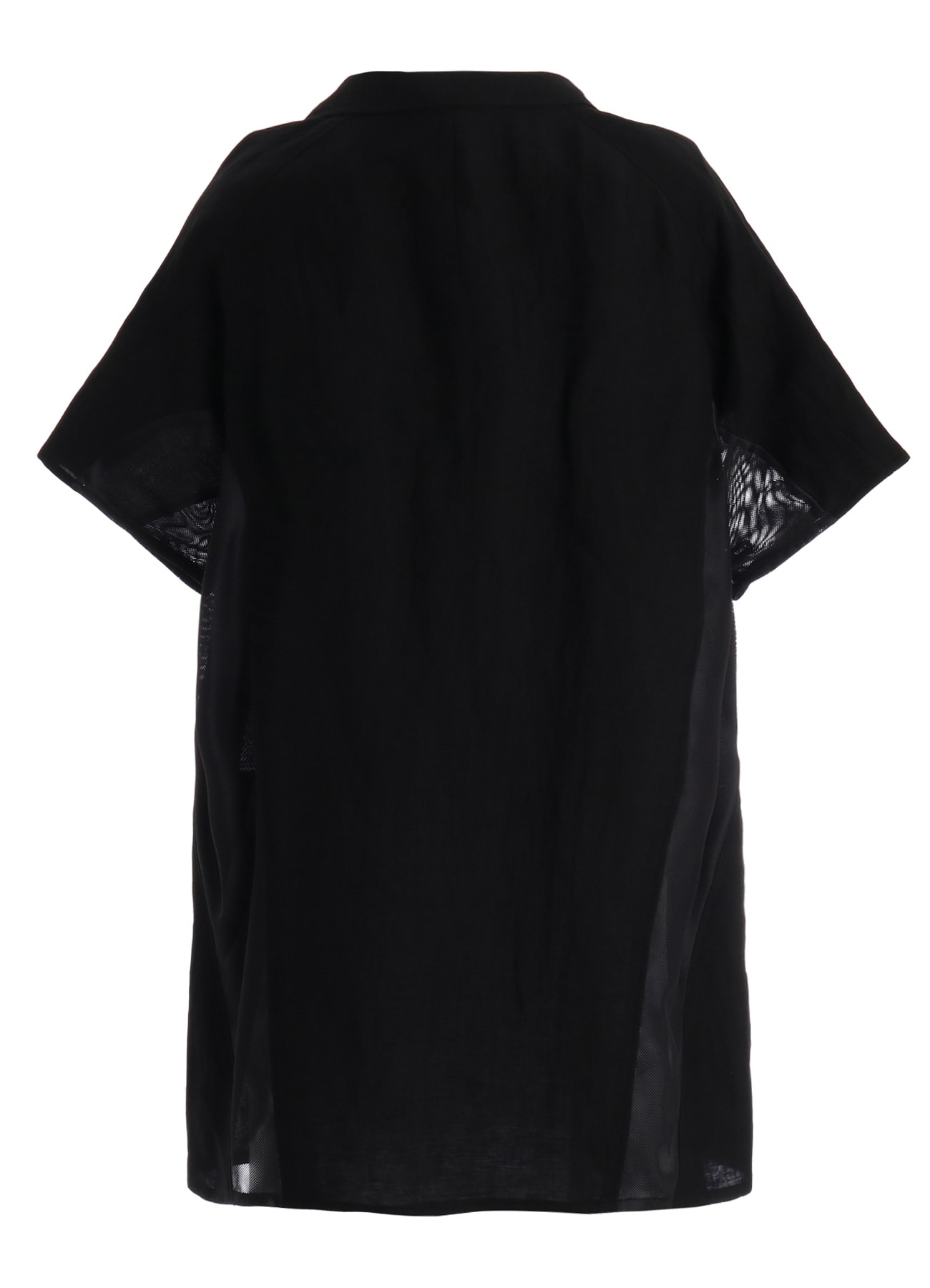 CUPRO/LINEN GABARDINE SHORT SLEEVE SHIRT JACKET