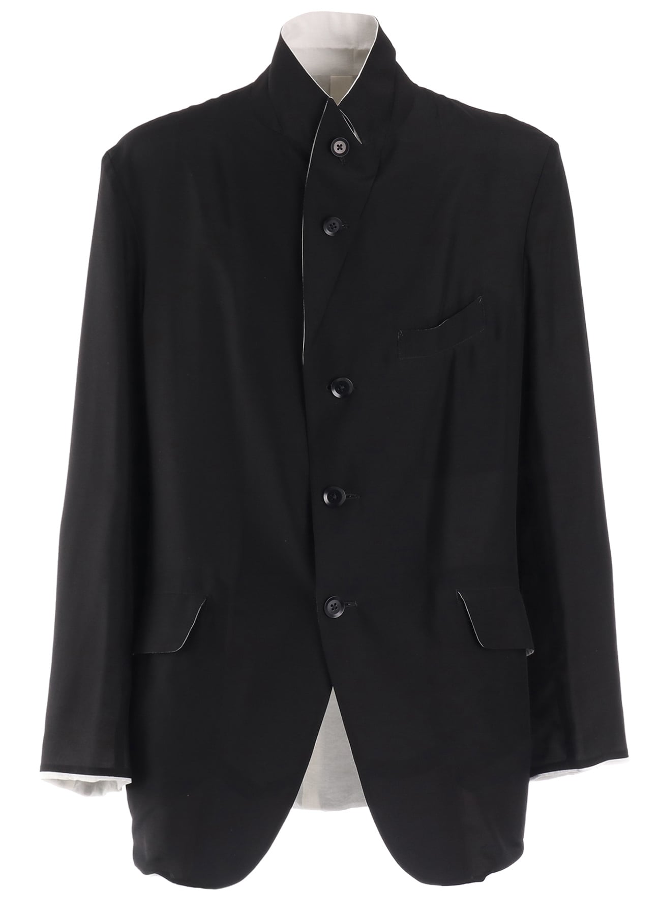 REVERSIBLE PEAKED LAPEL JACKET