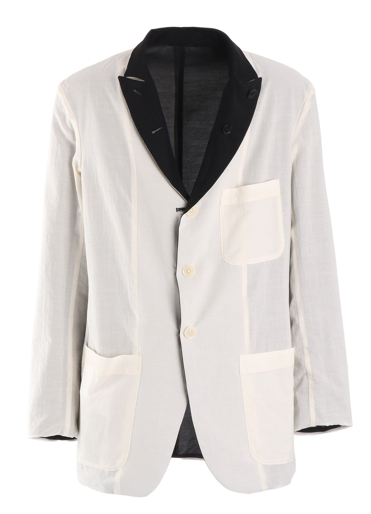 REVERSIBLE PEAKED LAPEL JACKET