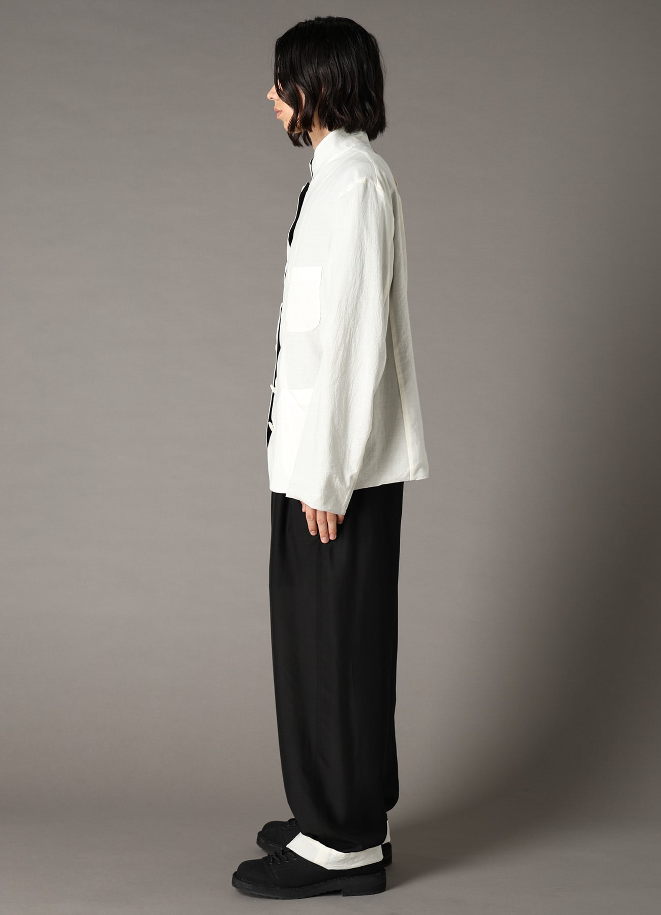 REVERSIBLE STAND COLLAR JACKET