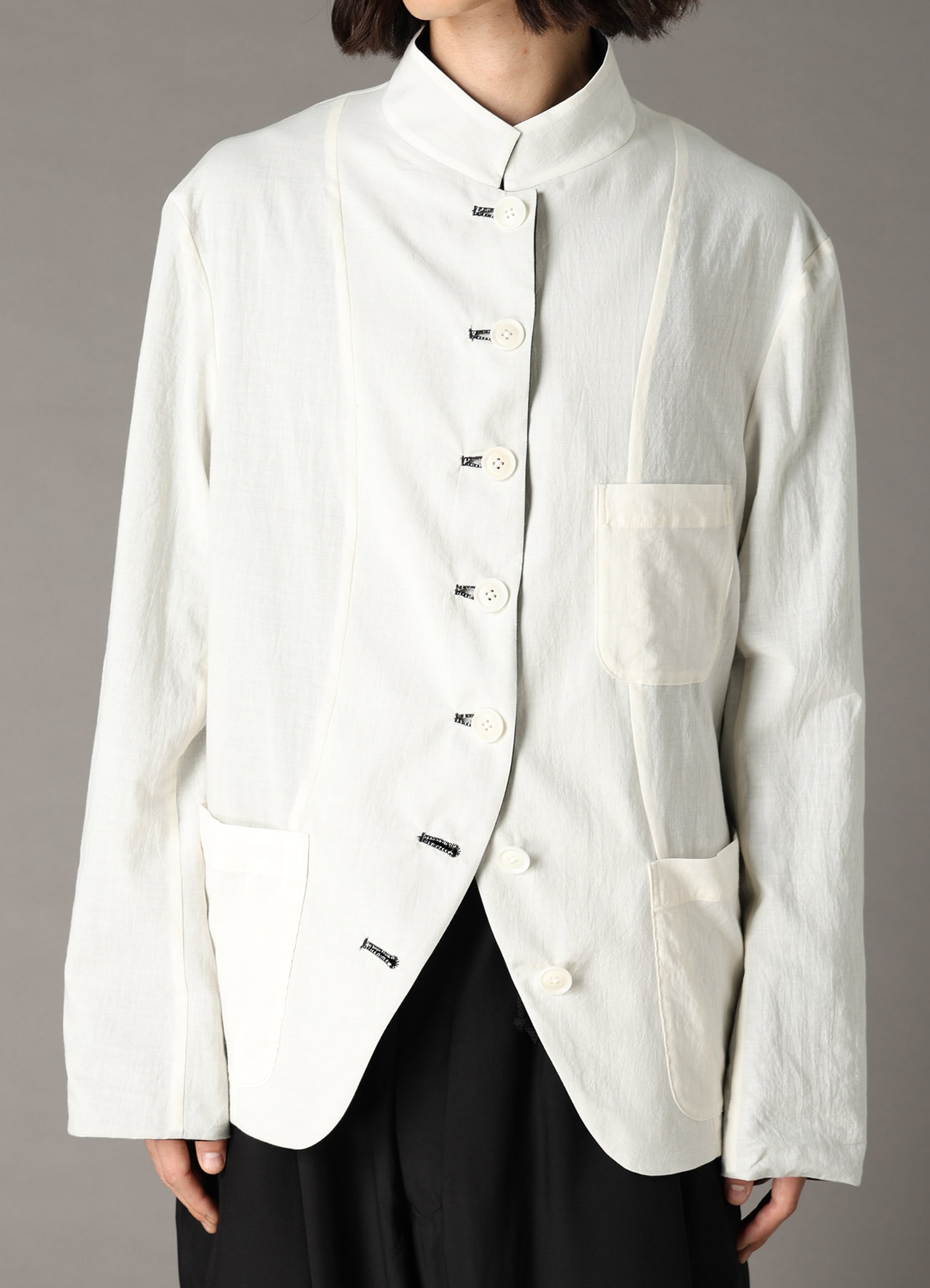 REVERSIBLE STAND COLLAR JACKET