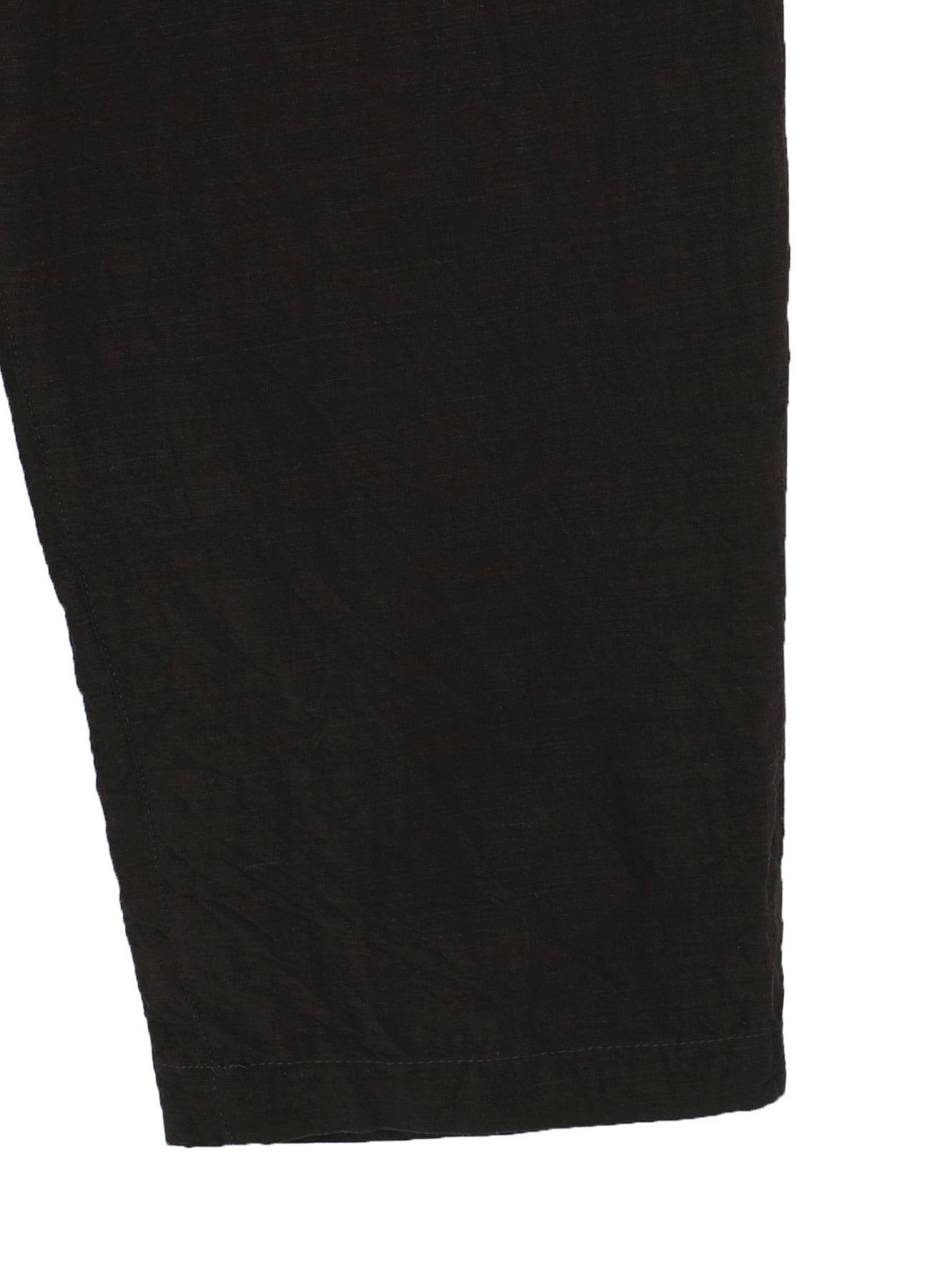 COTTON WOOL FLAX BROAD POCKET SLIM PANTS