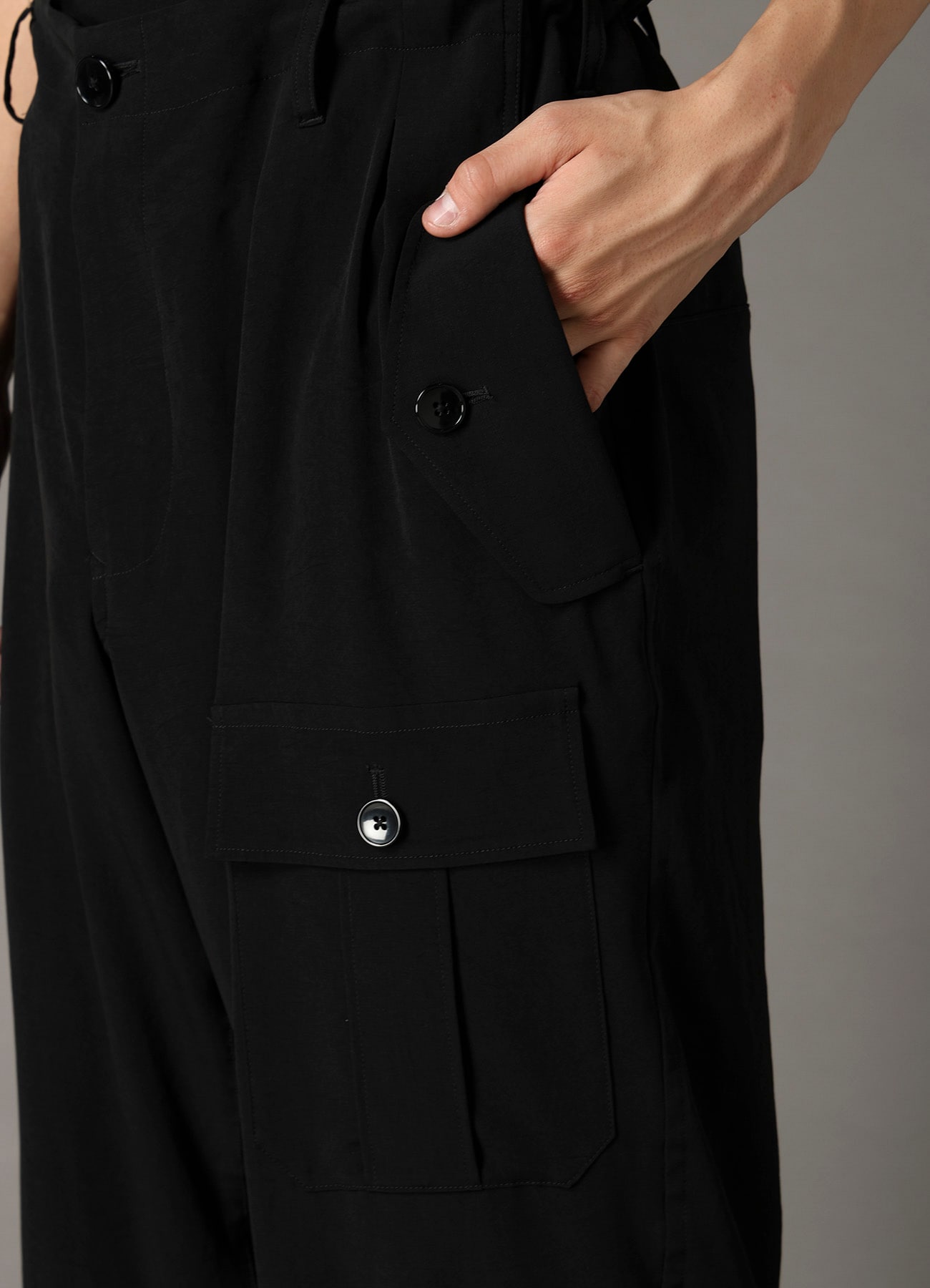 CREPE de CHINE POCKET SLIM PANTS