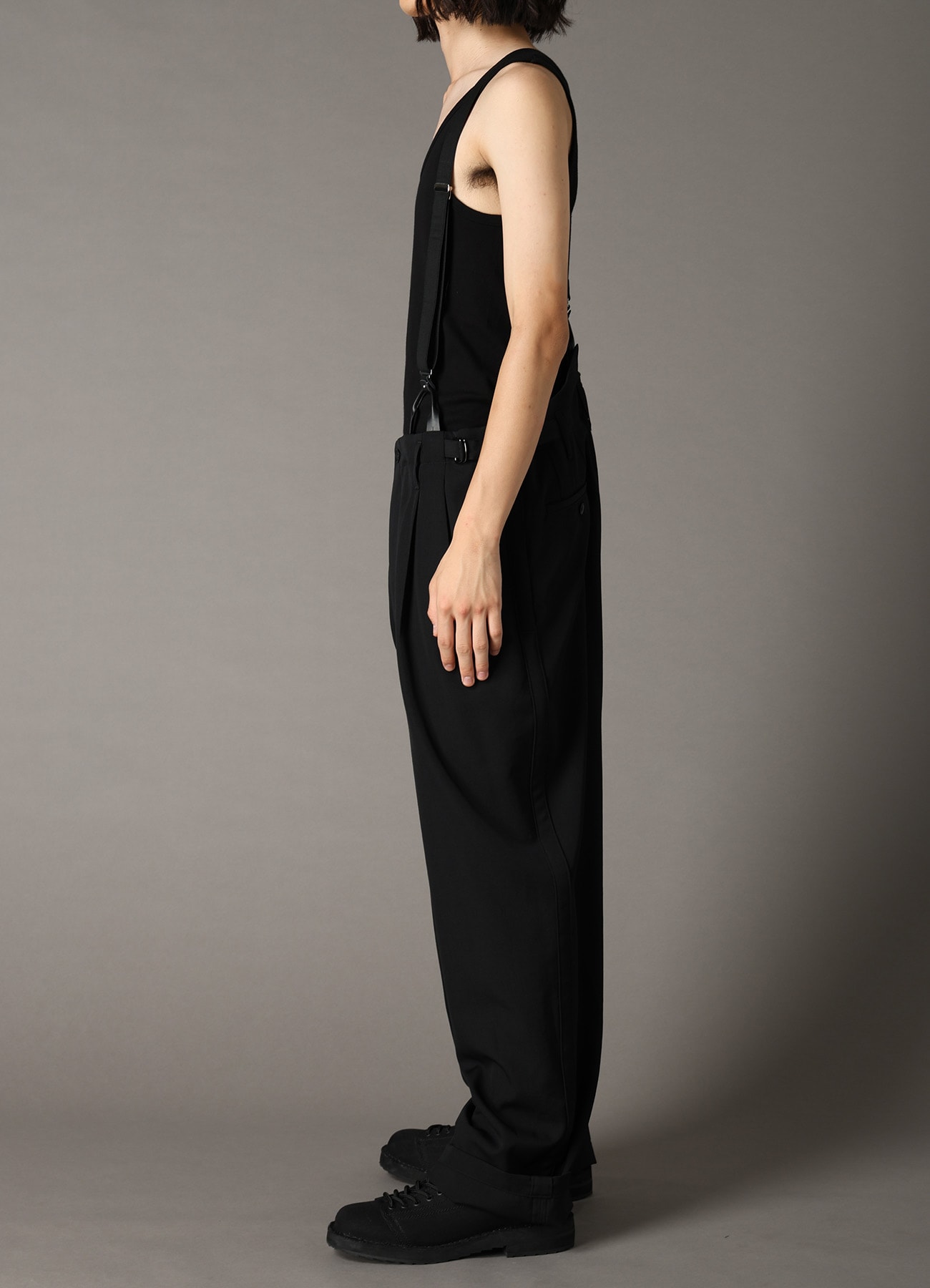 WOOL GABARDINE 2-TUCK PANTS