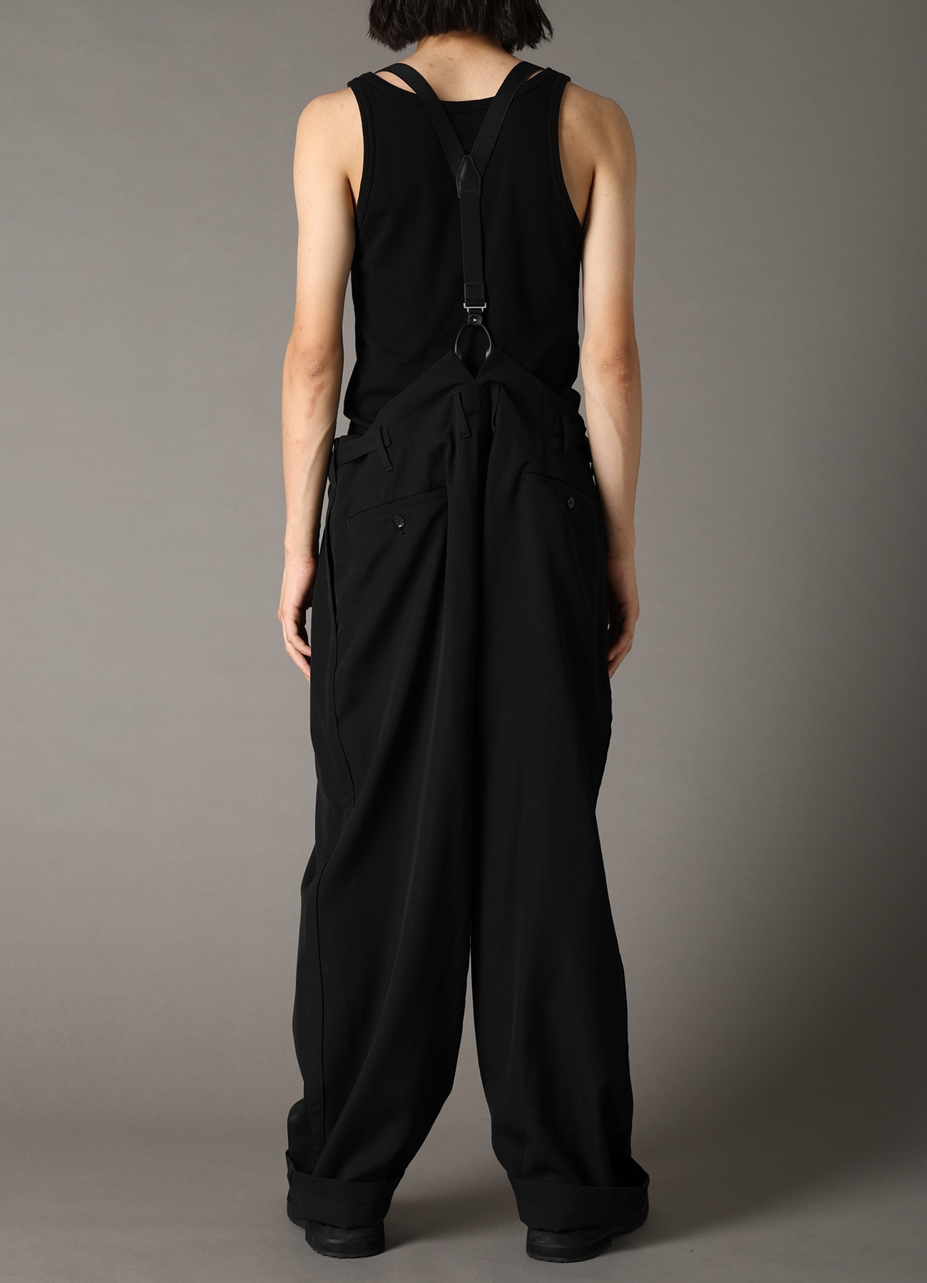 WOOL GABARDINE 2-TUCK PANTS